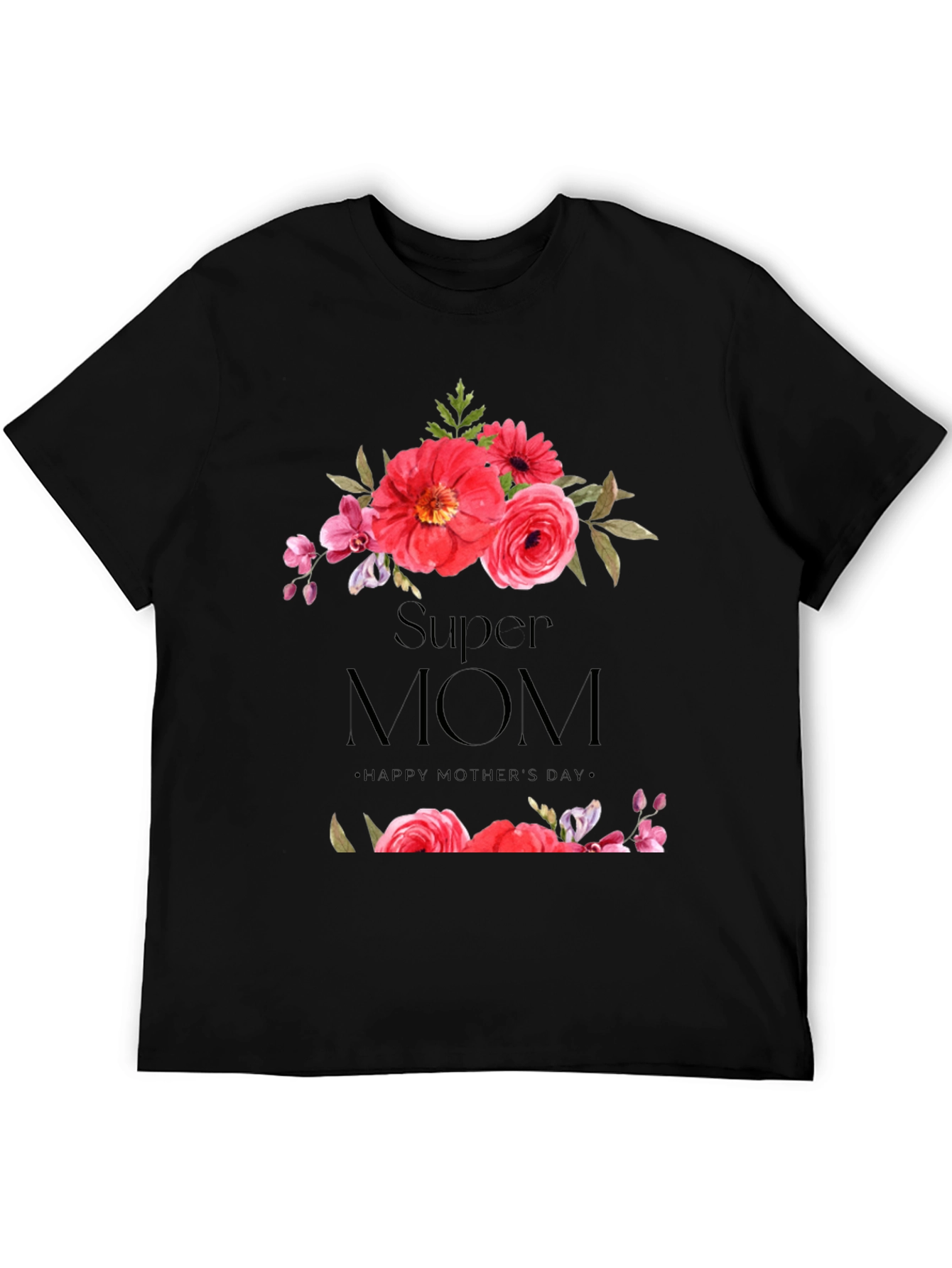 Super Mom Floral T-Shirt - Mothers Day Gift