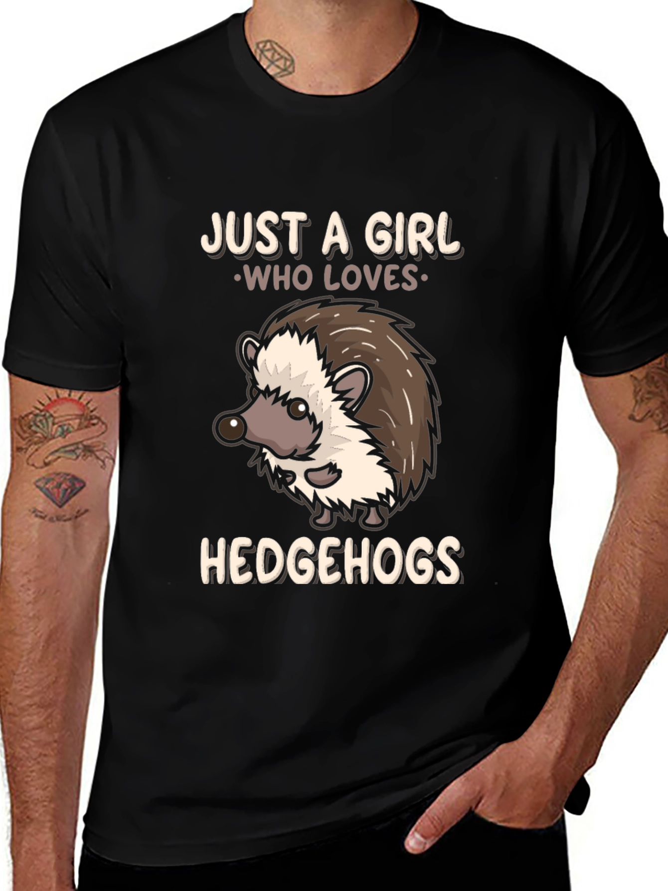 Just a Girl Who Loves Hedgehogs T-Shirt