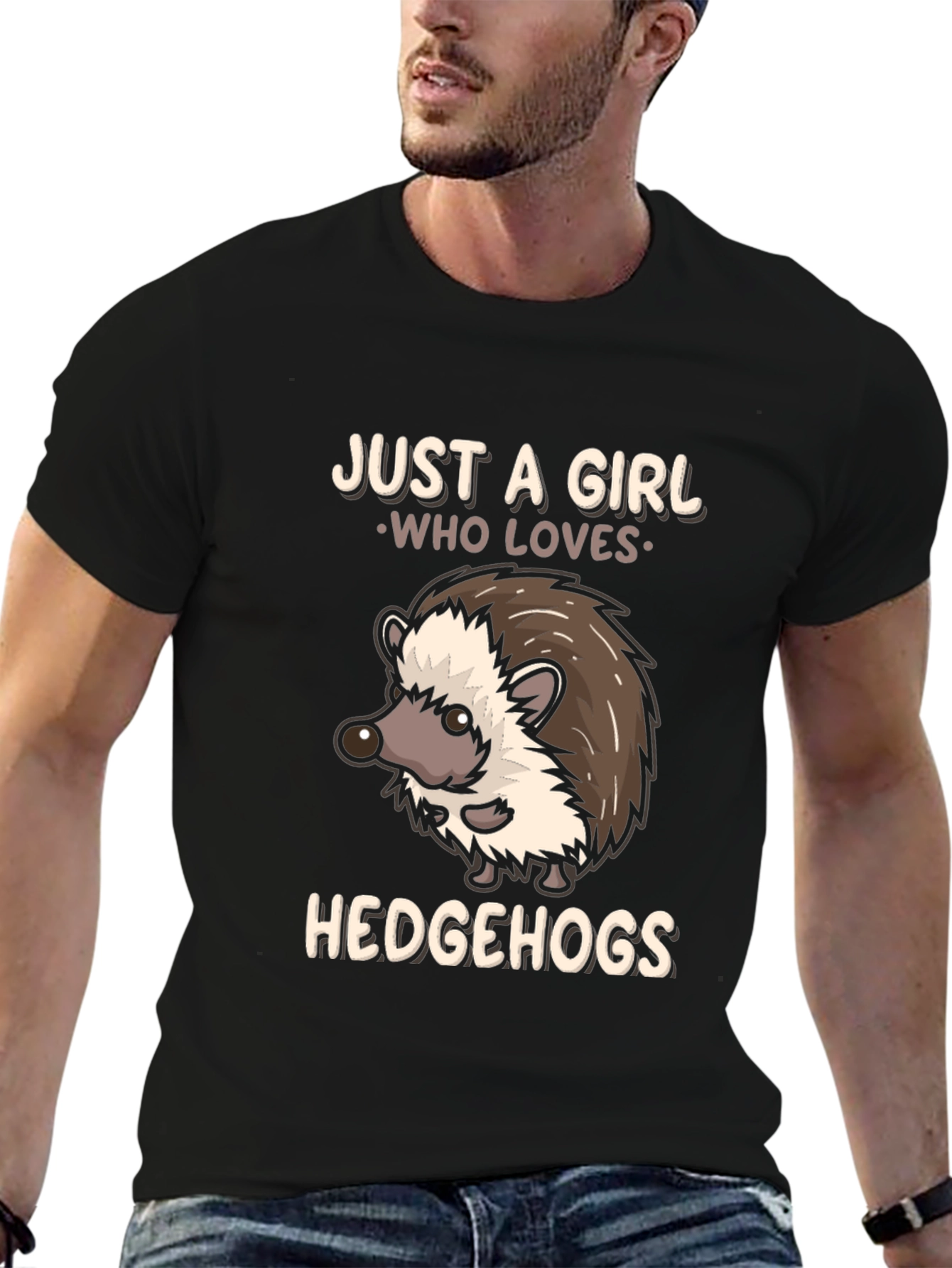 Just a Girl Who Loves Hedgehogs T-Shirt