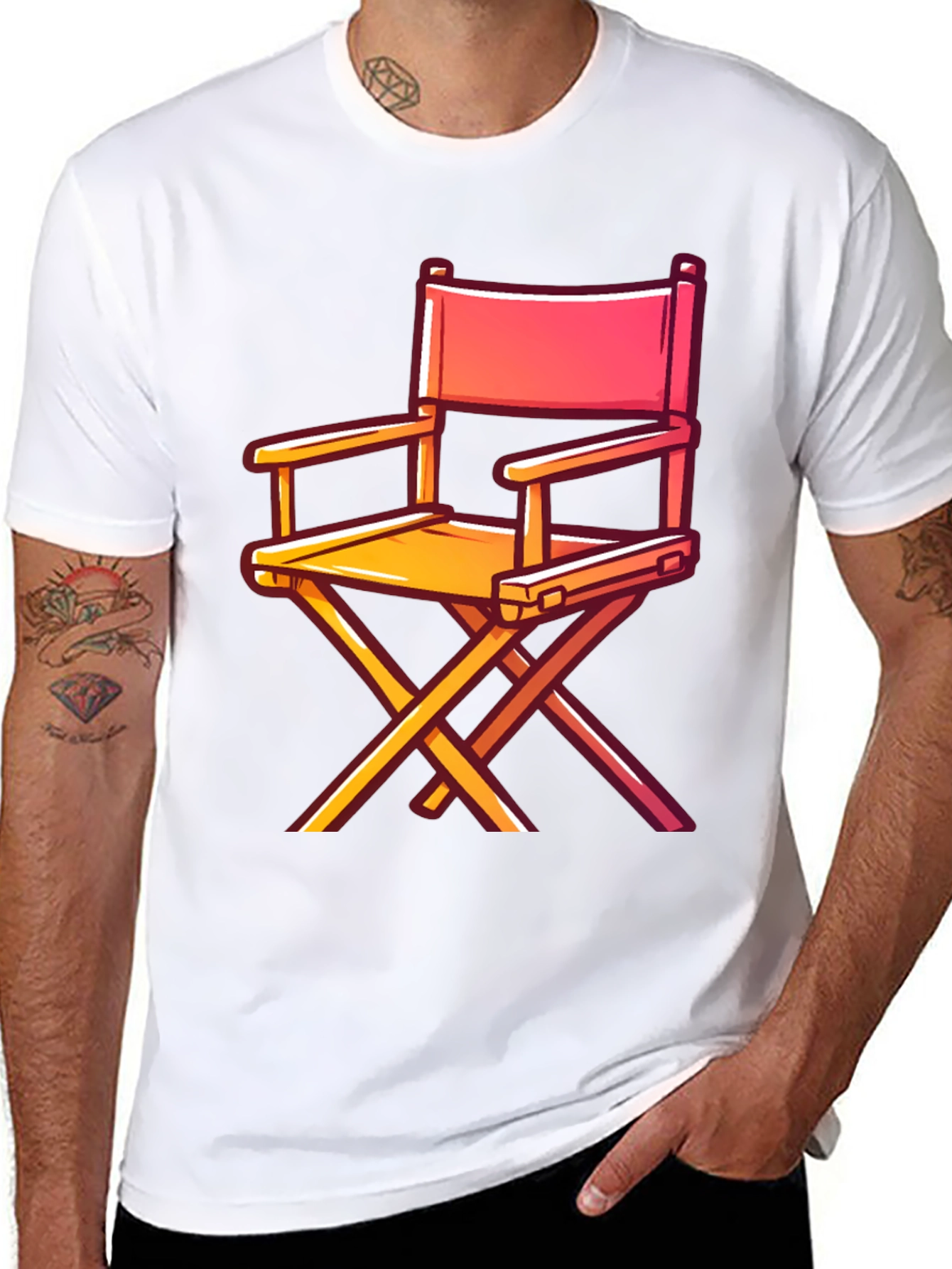 Directors Chair Graphic Tee - Movie Lovers Shirt