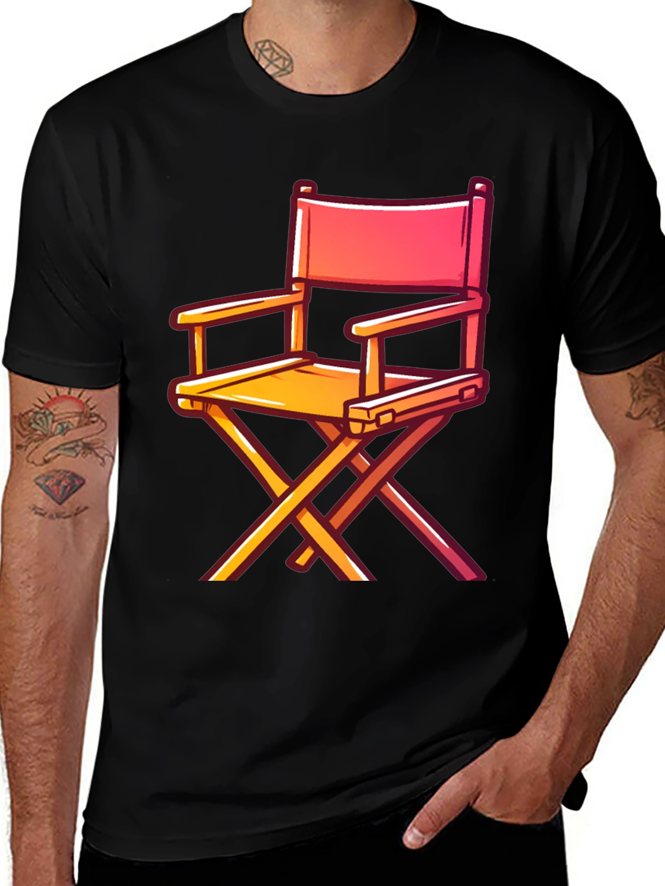 Directors Chair Graphic Tee - Movie Lovers Shirt