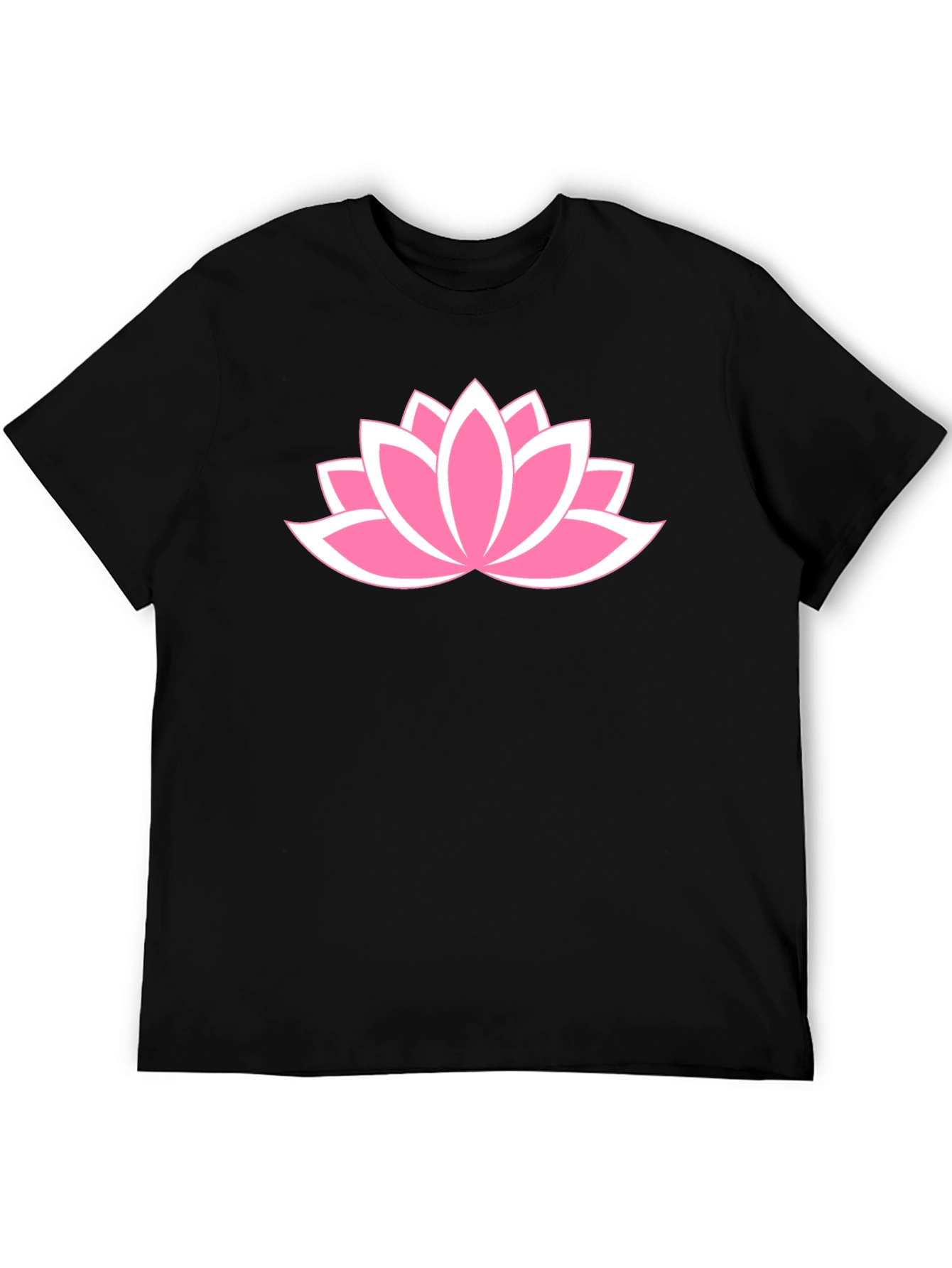 Lotus Flower Graphic T-Shirt - Casual Cotton Tee