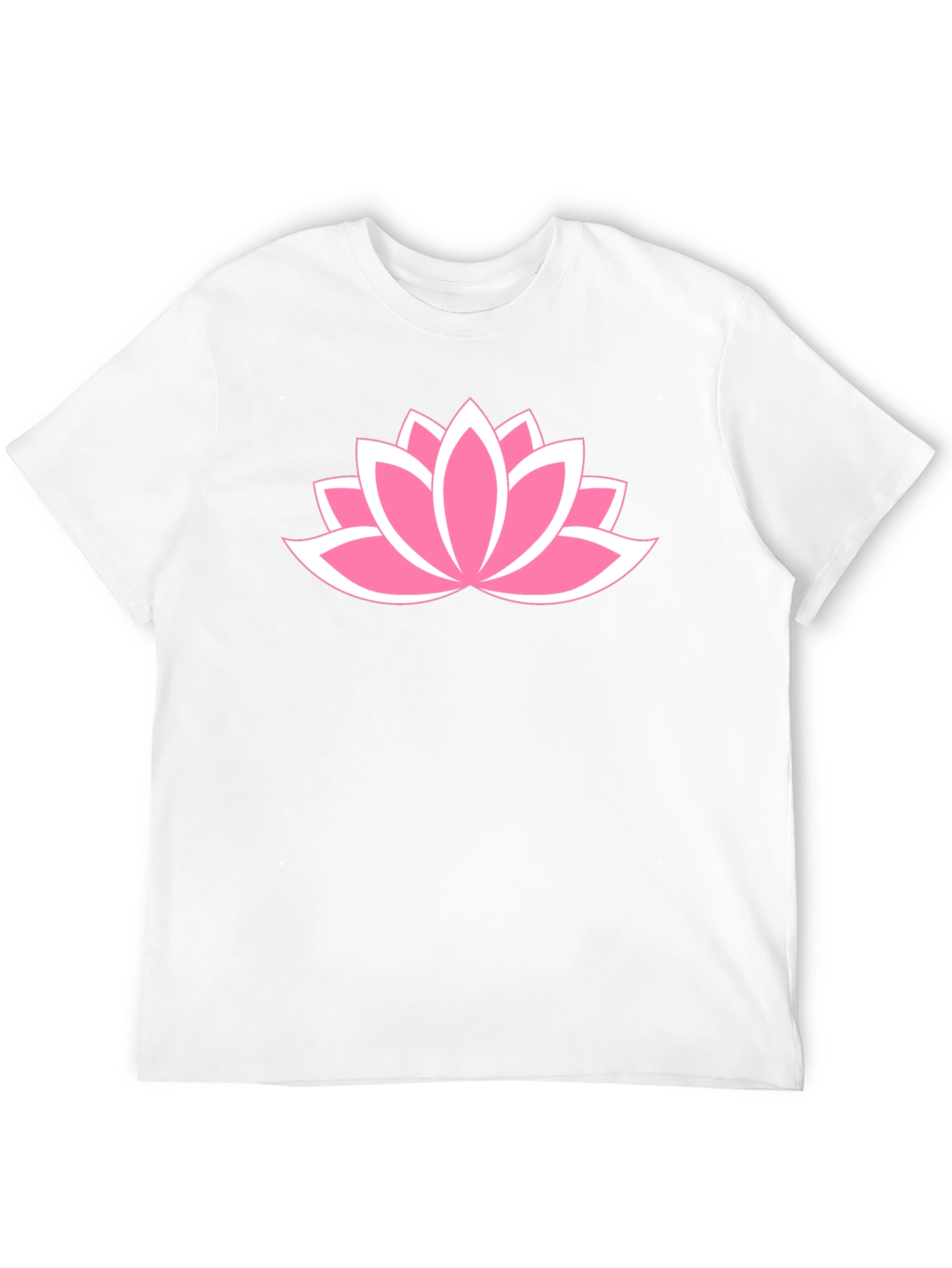 Lotus Flower Graphic T-Shirt - Casual Cotton Tee