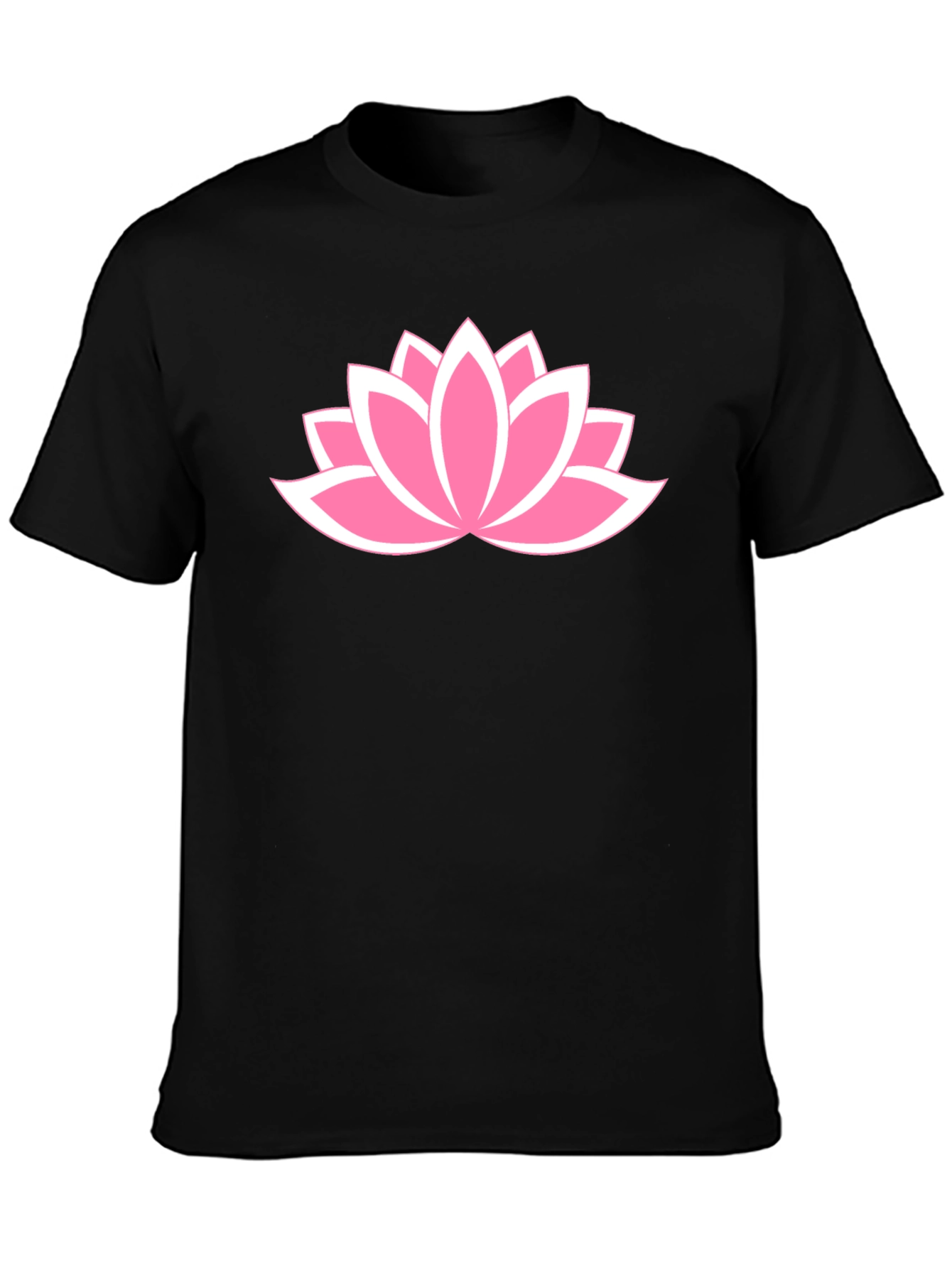 Lotus Flower Graphic T-Shirt - Casual Cotton Tee
