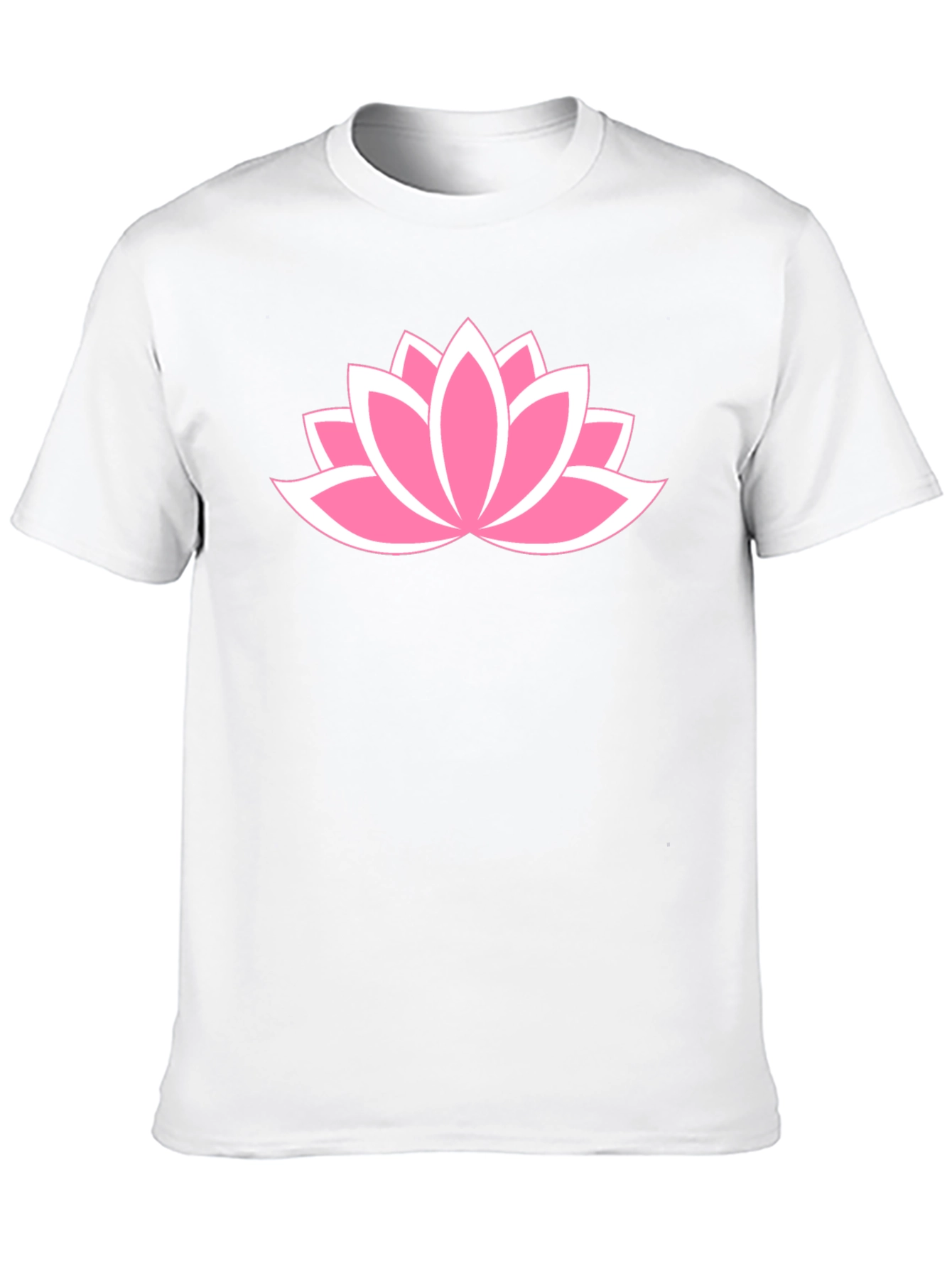 Lotus Flower Graphic T-Shirt - Casual Cotton Tee