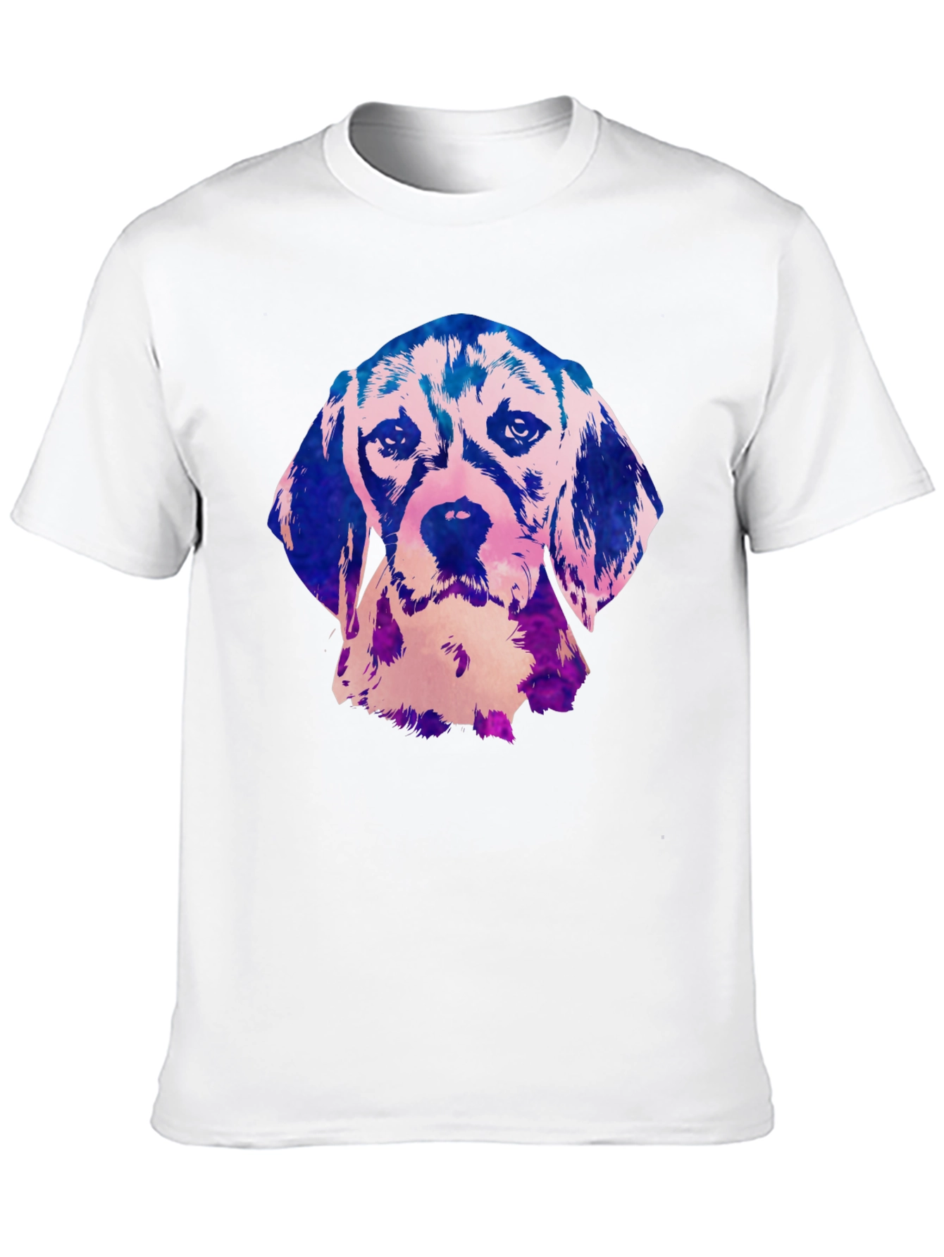 Beagle Dog Graphic Print Black T-Shirt