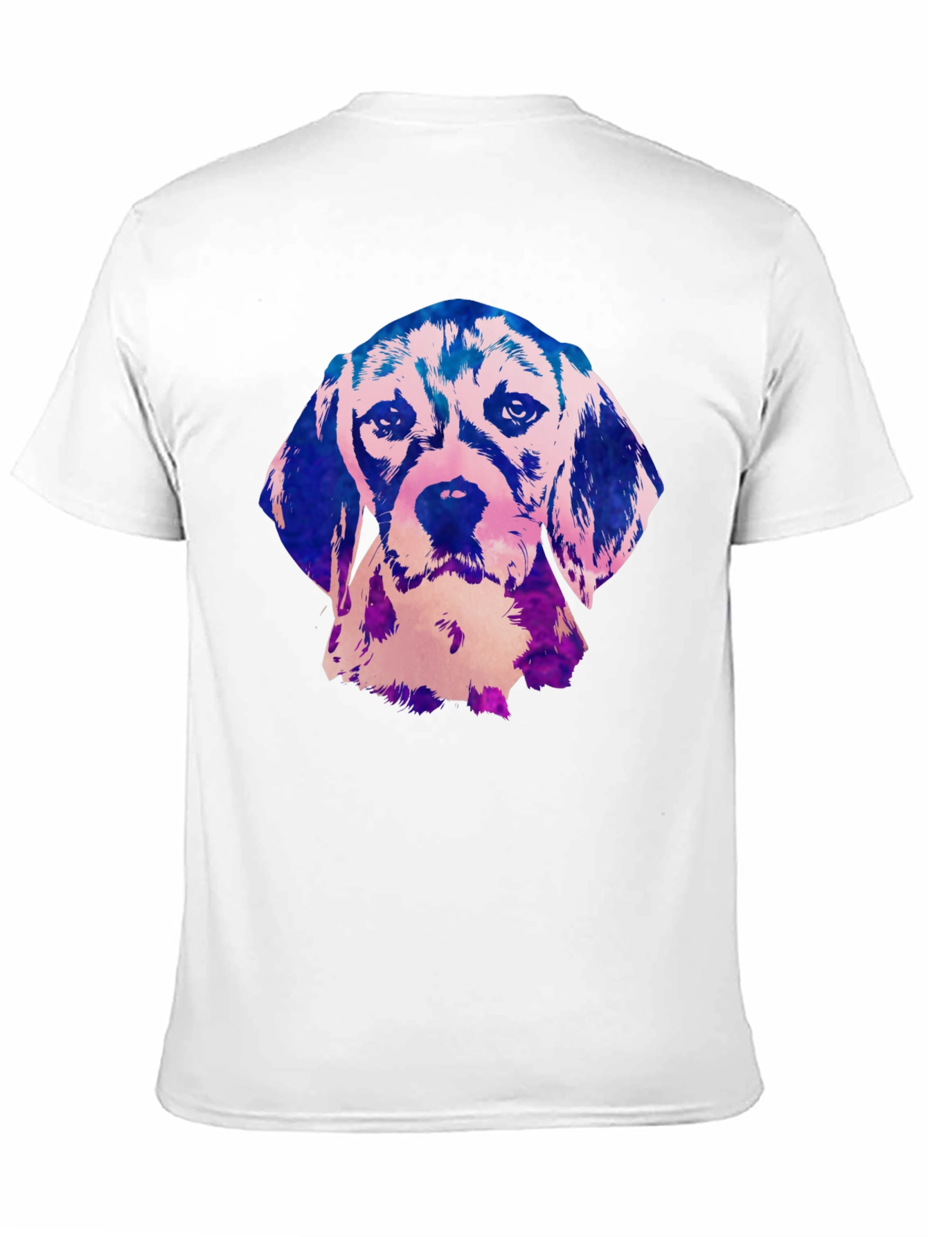Beagle Dog Graphic Print Black T-Shirt
