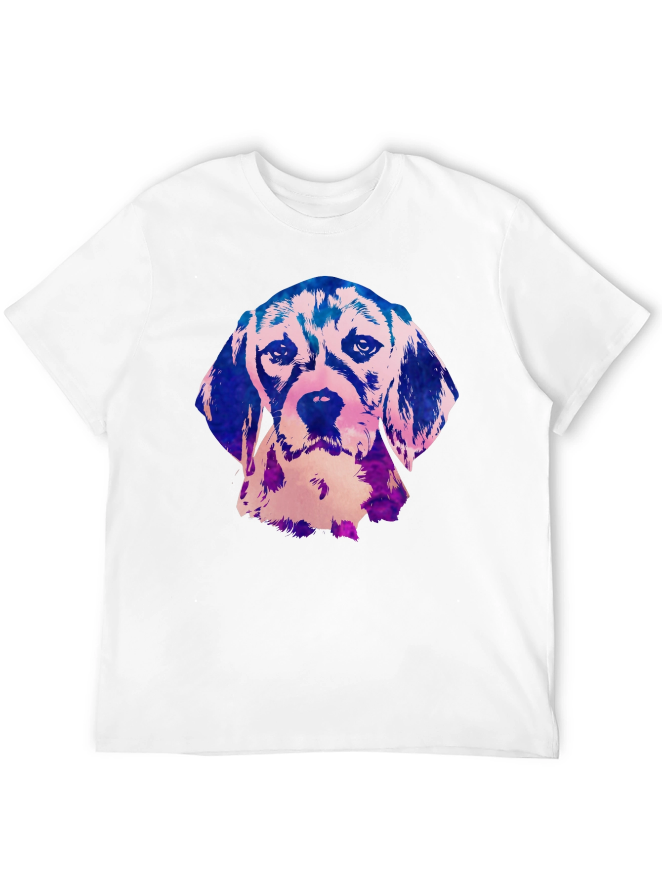 Beagle Dog Graphic Print Black T-Shirt
