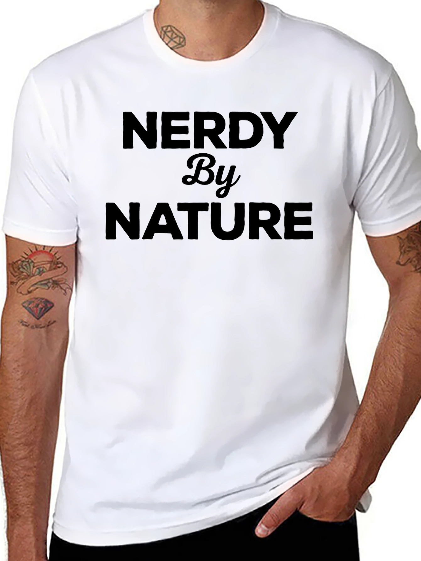 Nerdy By Nature Black Graphic Tee Shirt