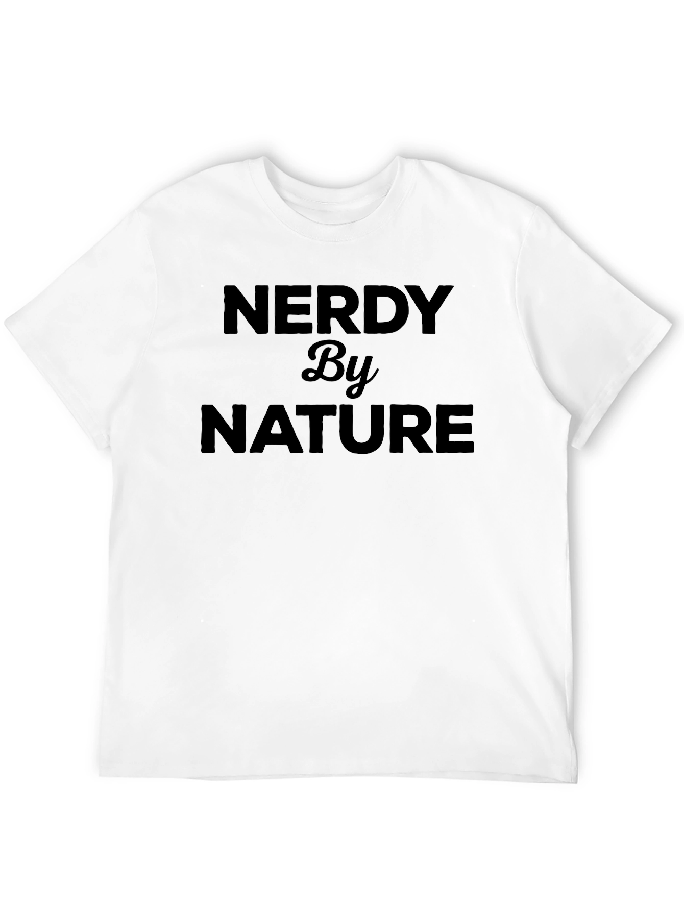 Nerdy By Nature Black Graphic Tee Shirt