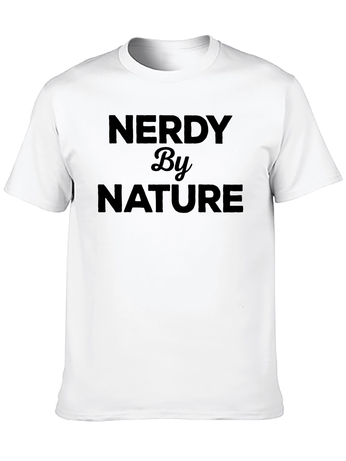 Nerdy By Nature Black Graphic Tee Shirt
