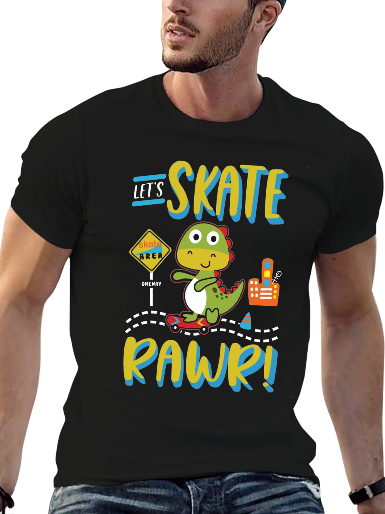Skate Rawr Dinosaur T-Shirt