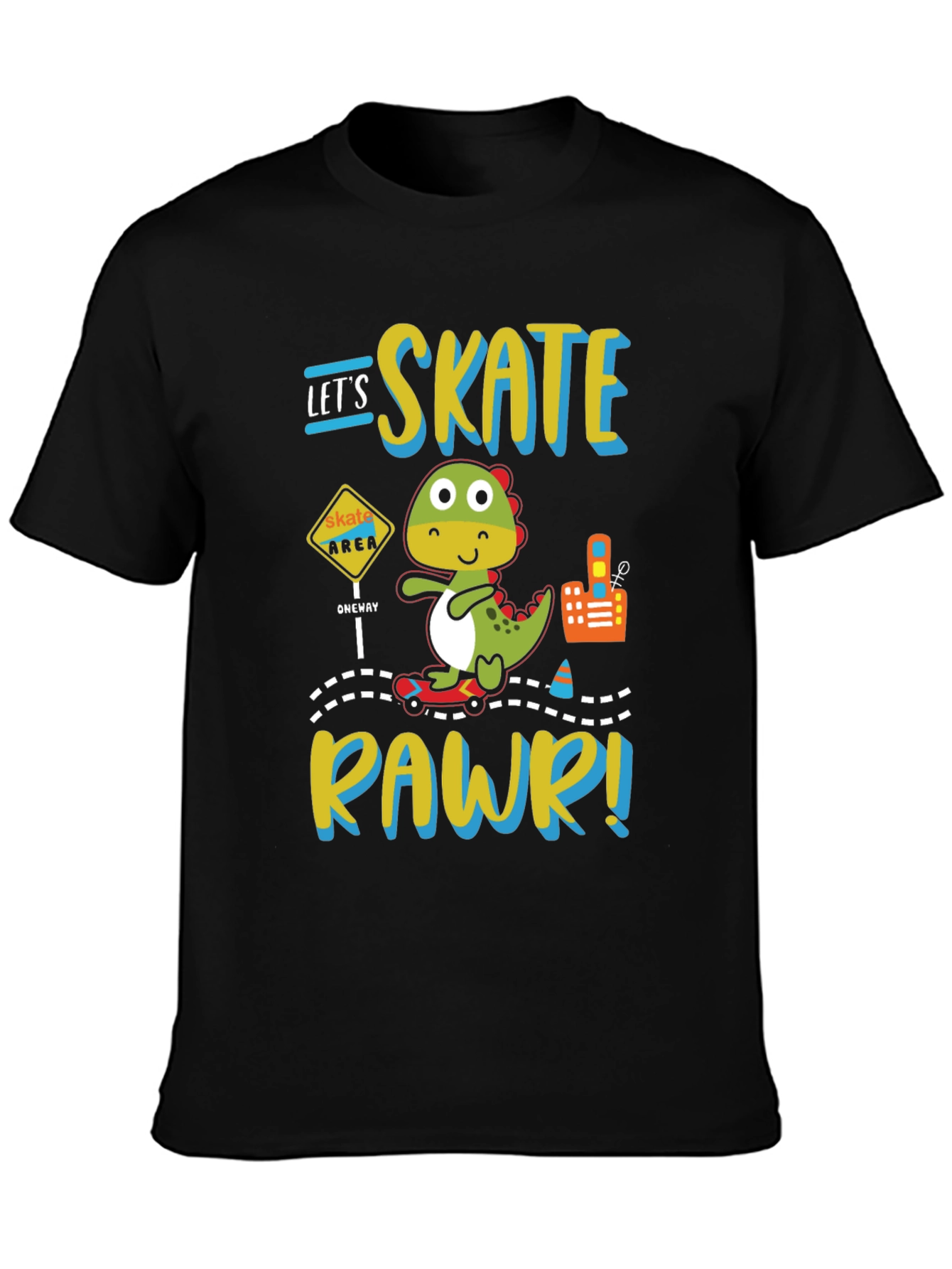 Skate Rawr Dinosaur T-Shirt