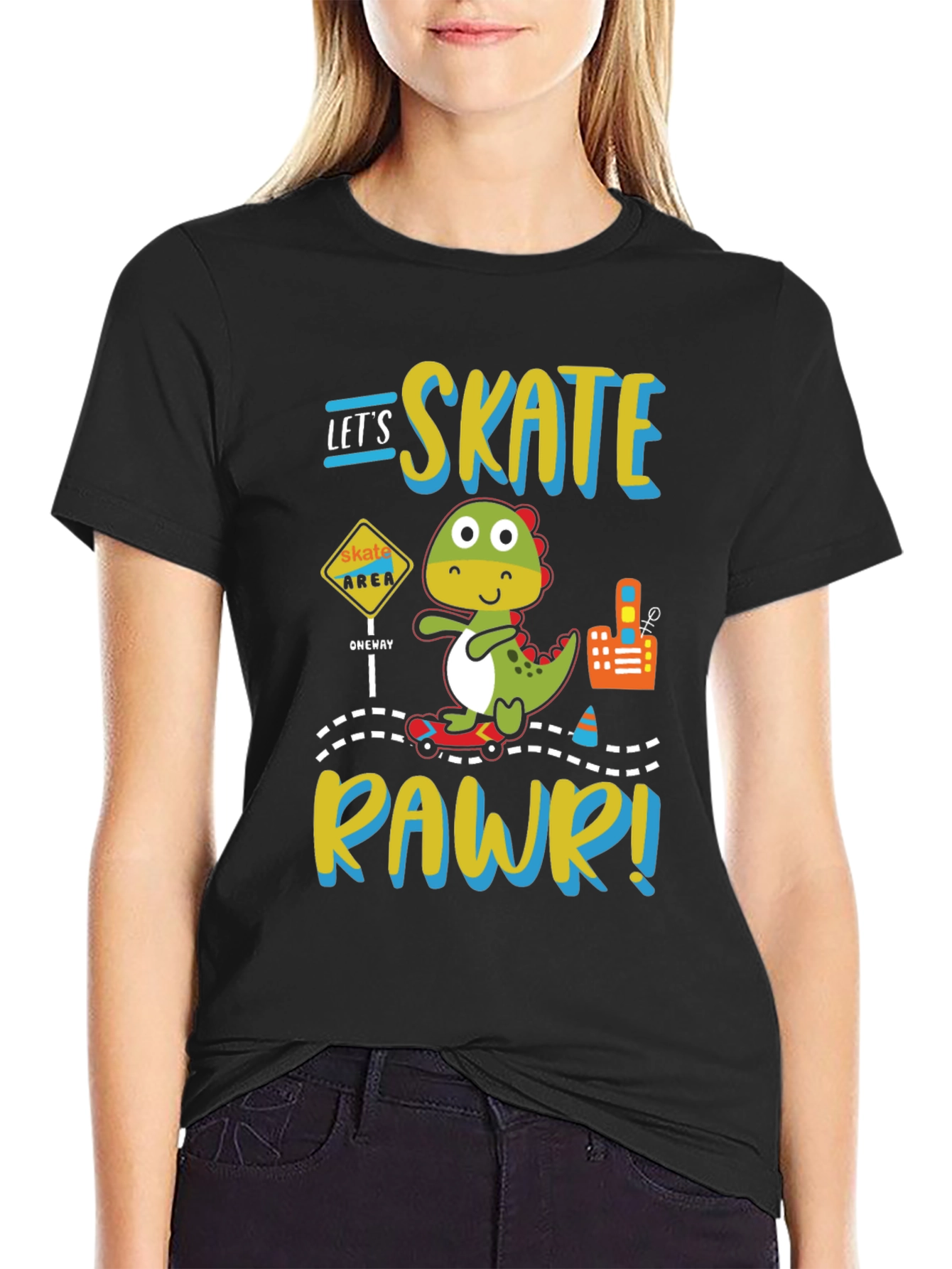 Skate Rawr Dinosaur T-Shirt