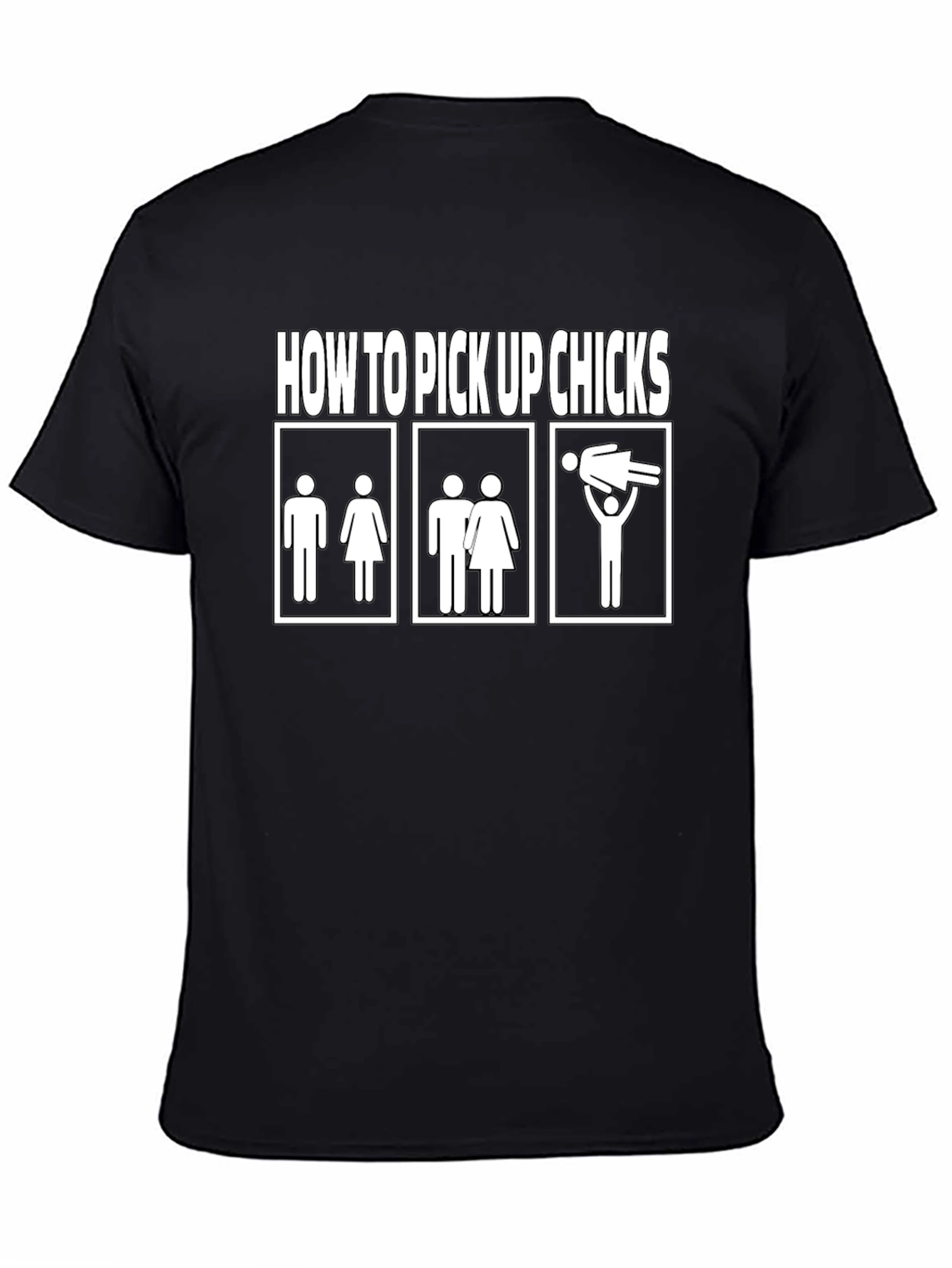 Funny How to Pick Up Chicks Graphic Tee