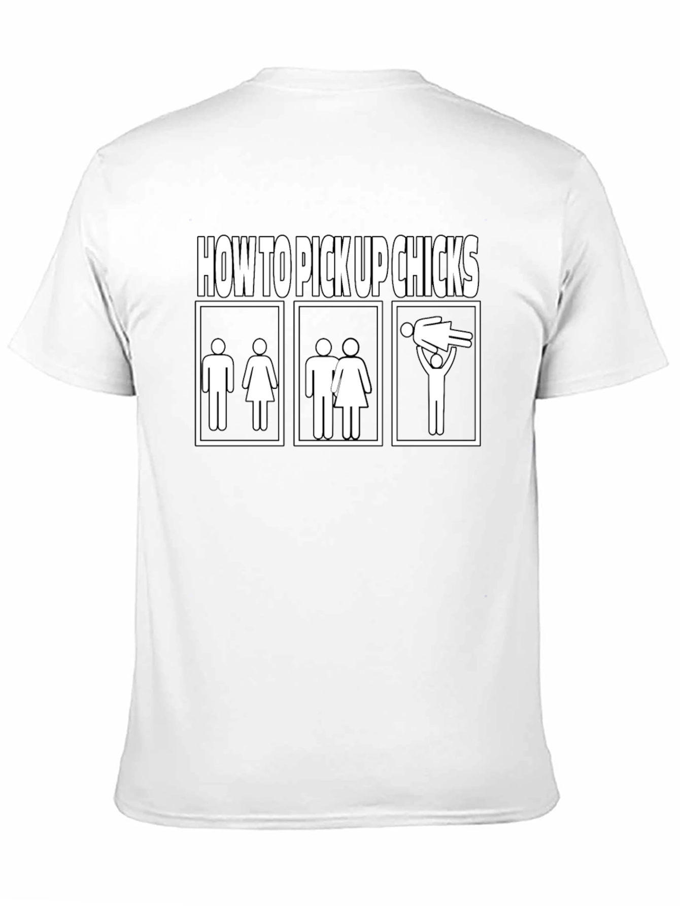 Funny How to Pick Up Chicks Graphic Tee