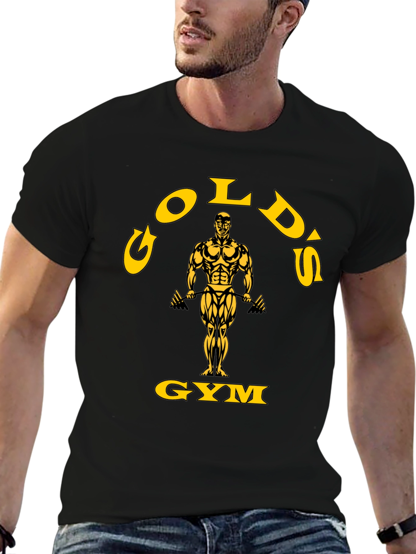 Golds Gym Black Graphic T-Shirt