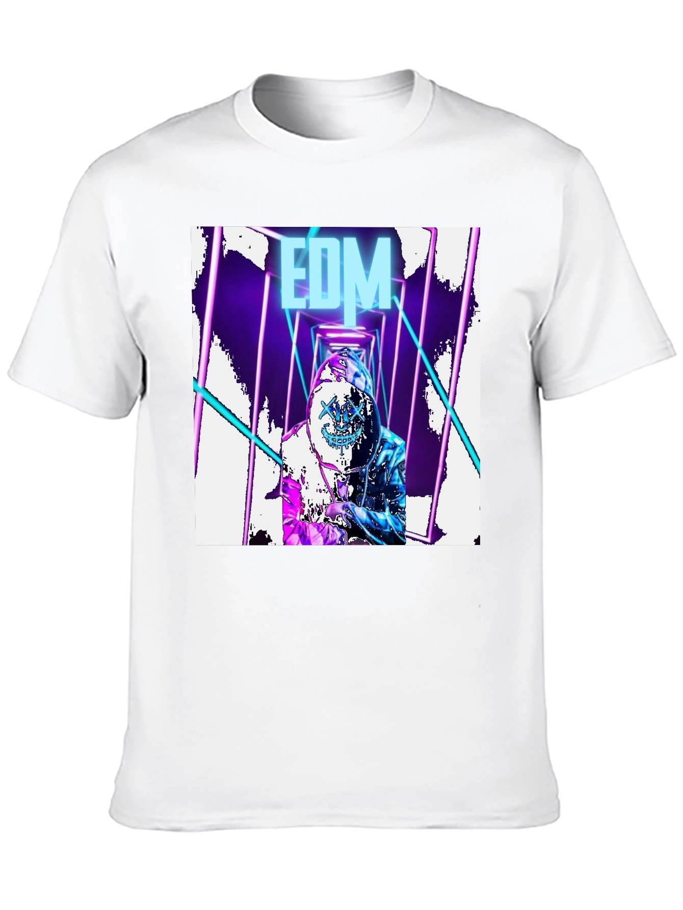 EDM Rave DJ Graphic T-Shirt - Black