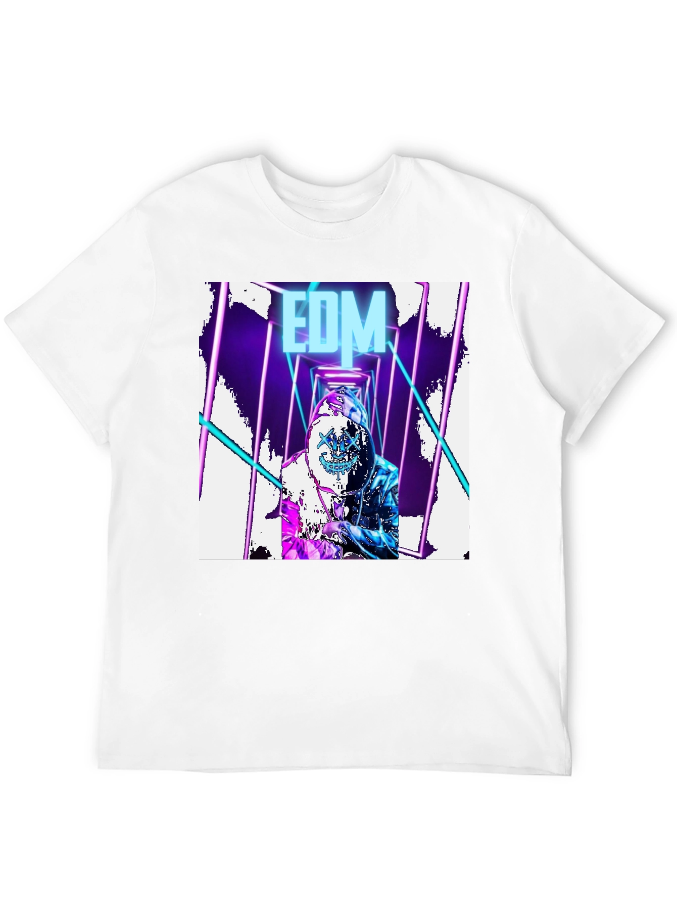 EDM Rave DJ Graphic T-Shirt - Black