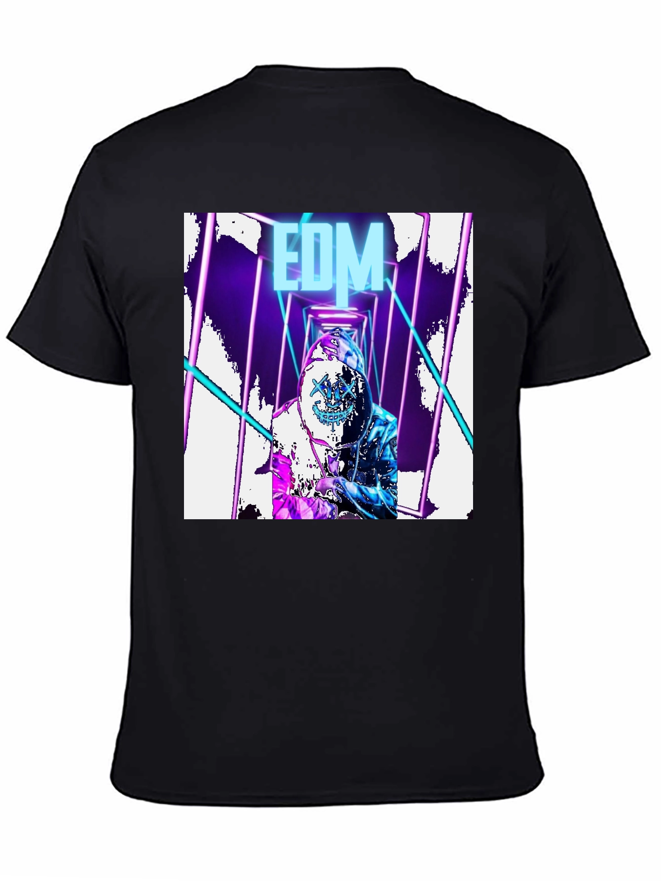 EDM Rave DJ Graphic T-Shirt - Black