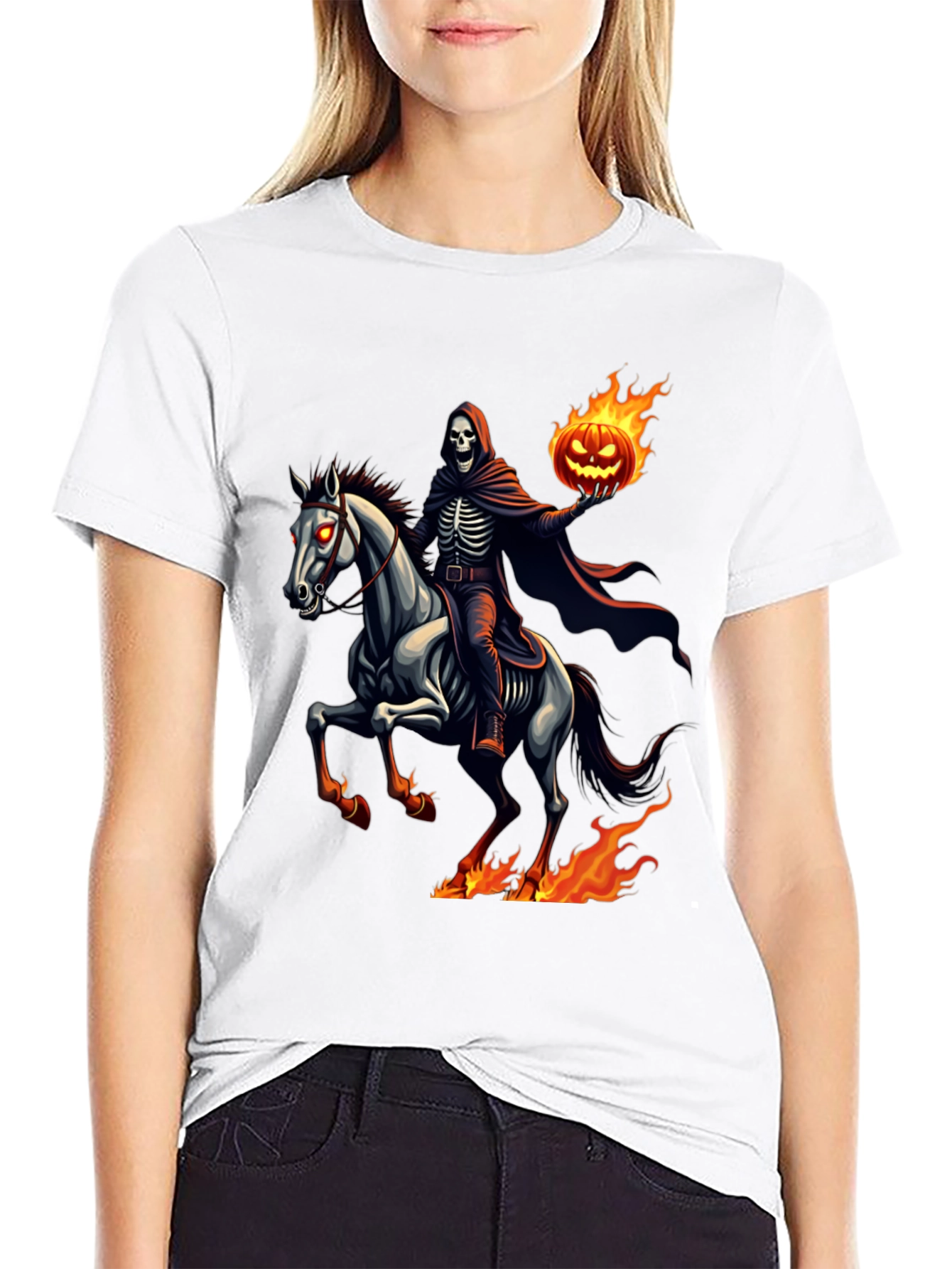 Grim Reaper Horseman T-Shirt - Halloween Ride