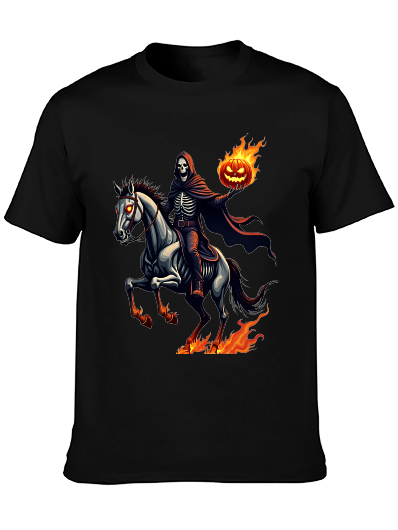 Grim Reaper Horseman T-Shirt - Halloween Ride