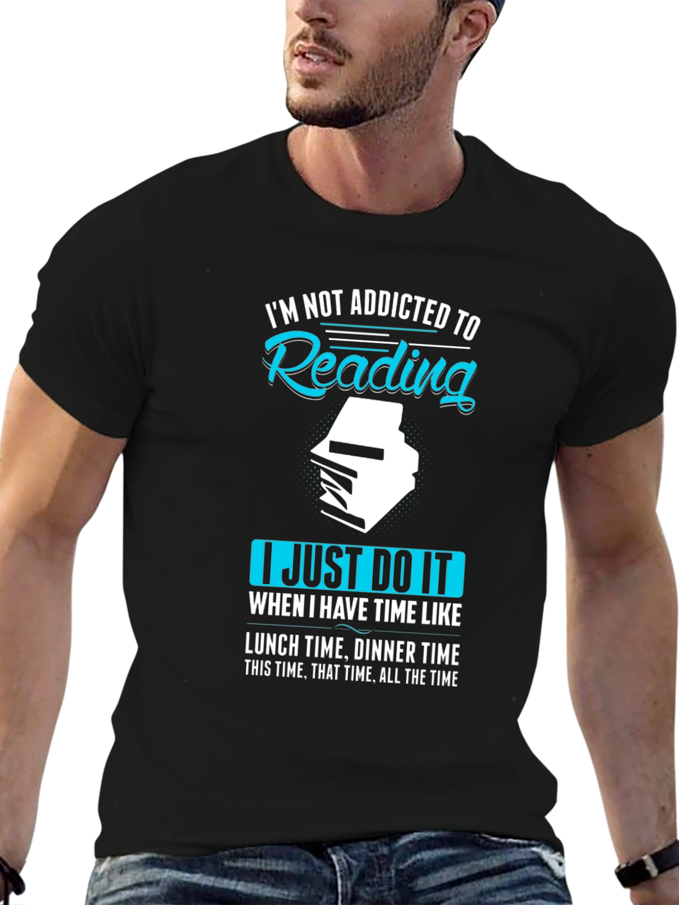 Reading Addict Black T-Shirt