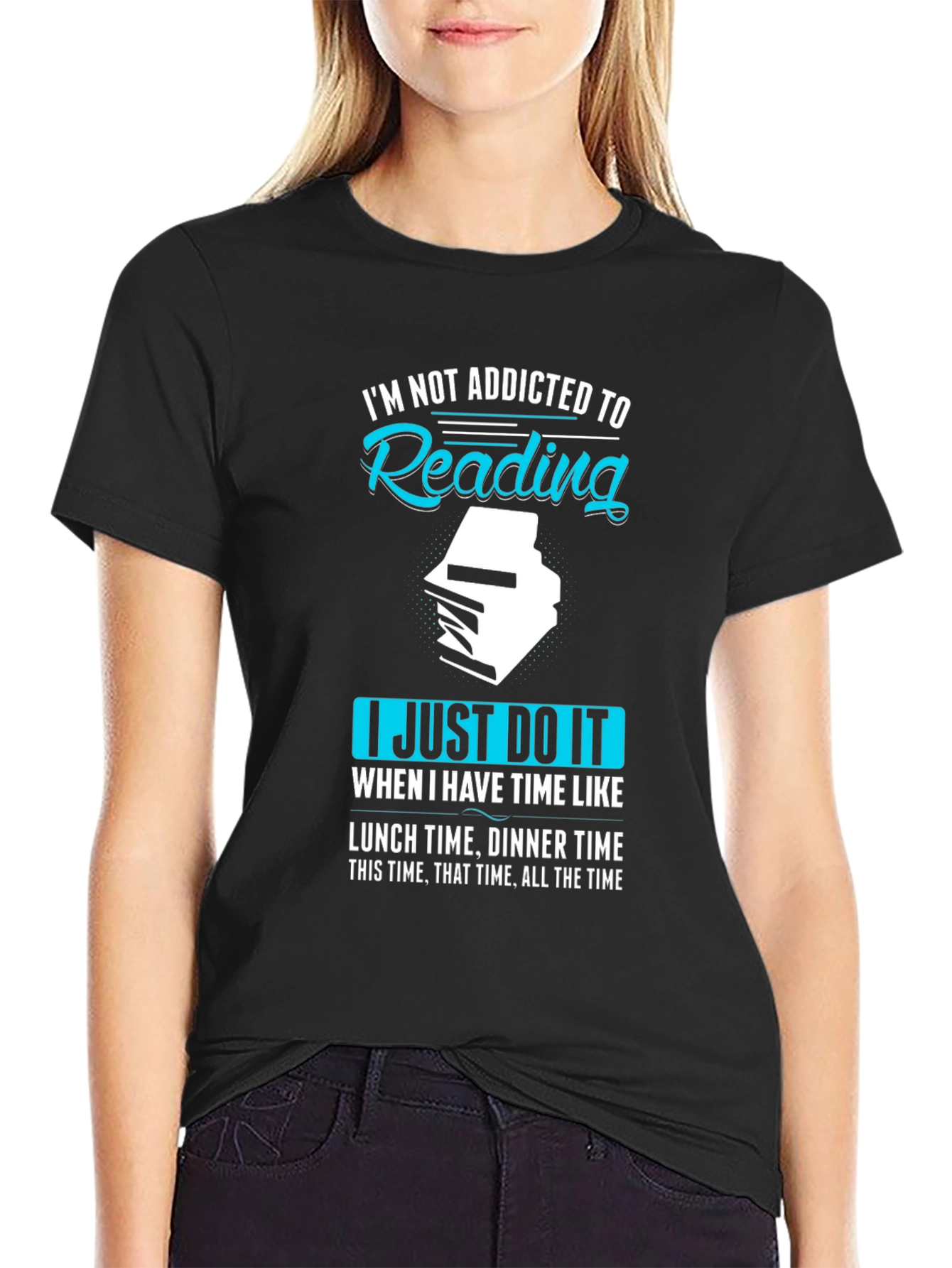 Reading Addict Black T-Shirt