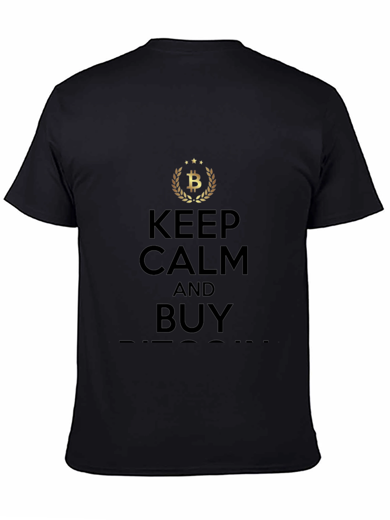 Keep Calm and Buy Bitcoin Black T-Shirt