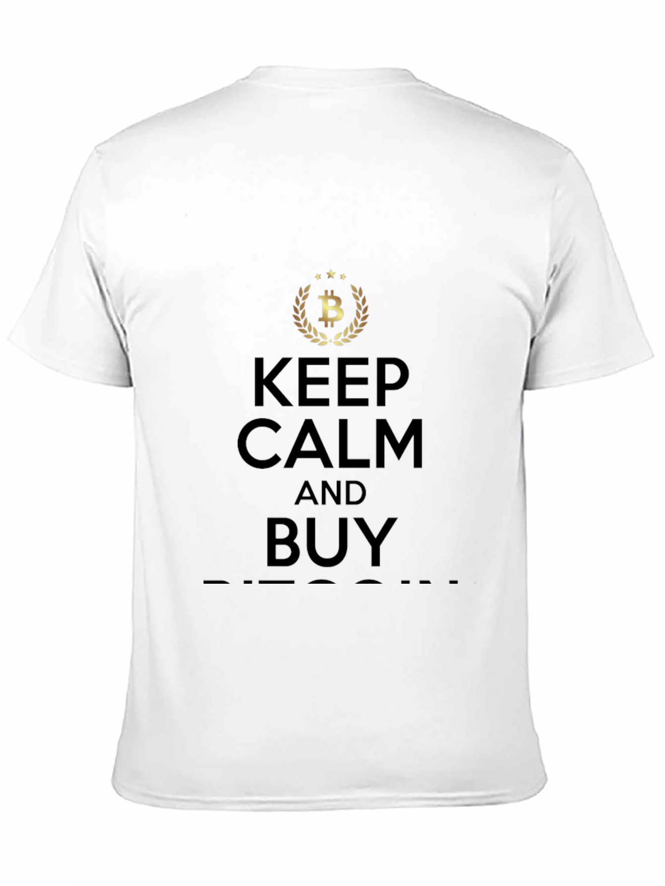 Keep Calm and Buy Bitcoin Black T-Shirt
