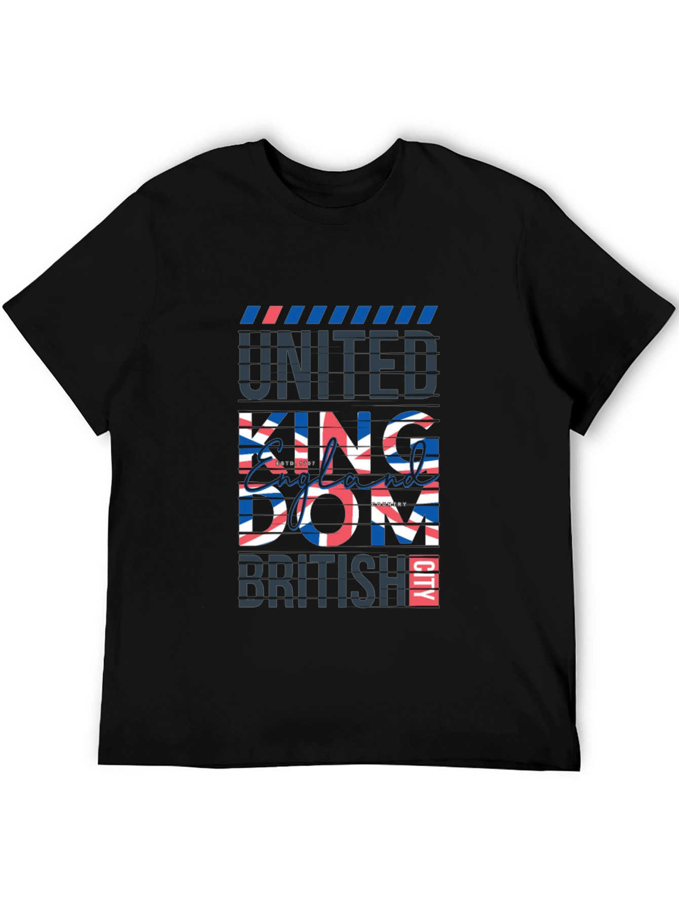 United Kingdom Graphic Tee - Mens Black T-Shirt