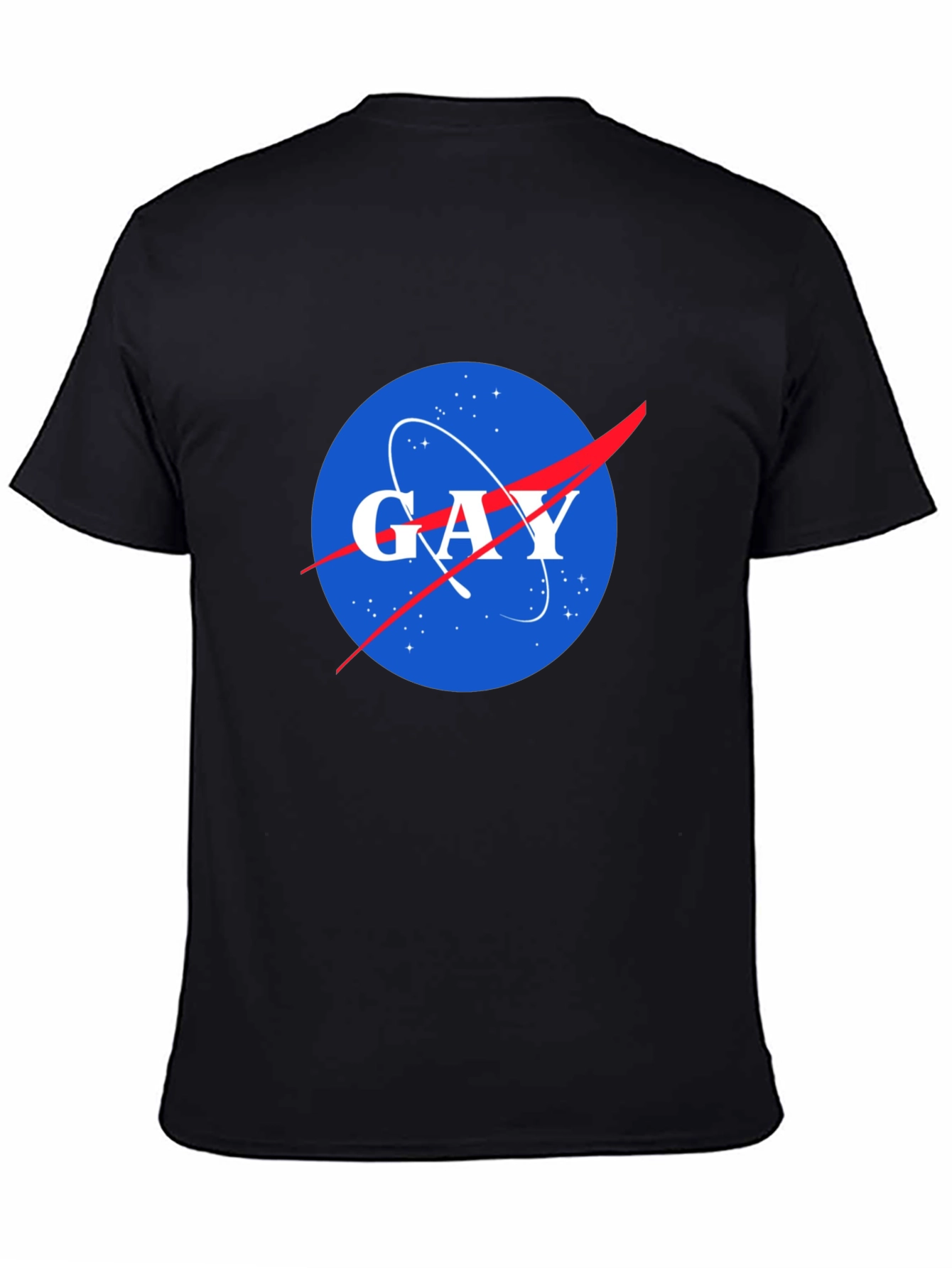 NASA Spoof Gay Logo Graphic T-Shirt