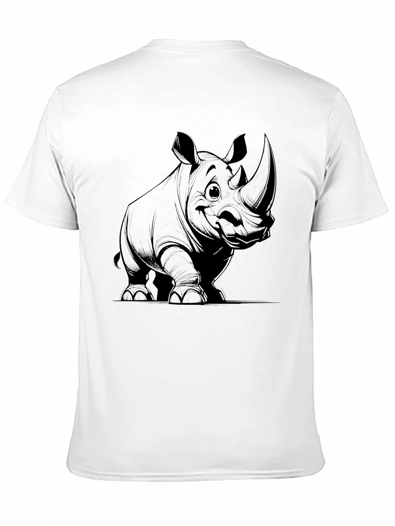 Rhino Graphic Tee - Cool Black T-Shirt