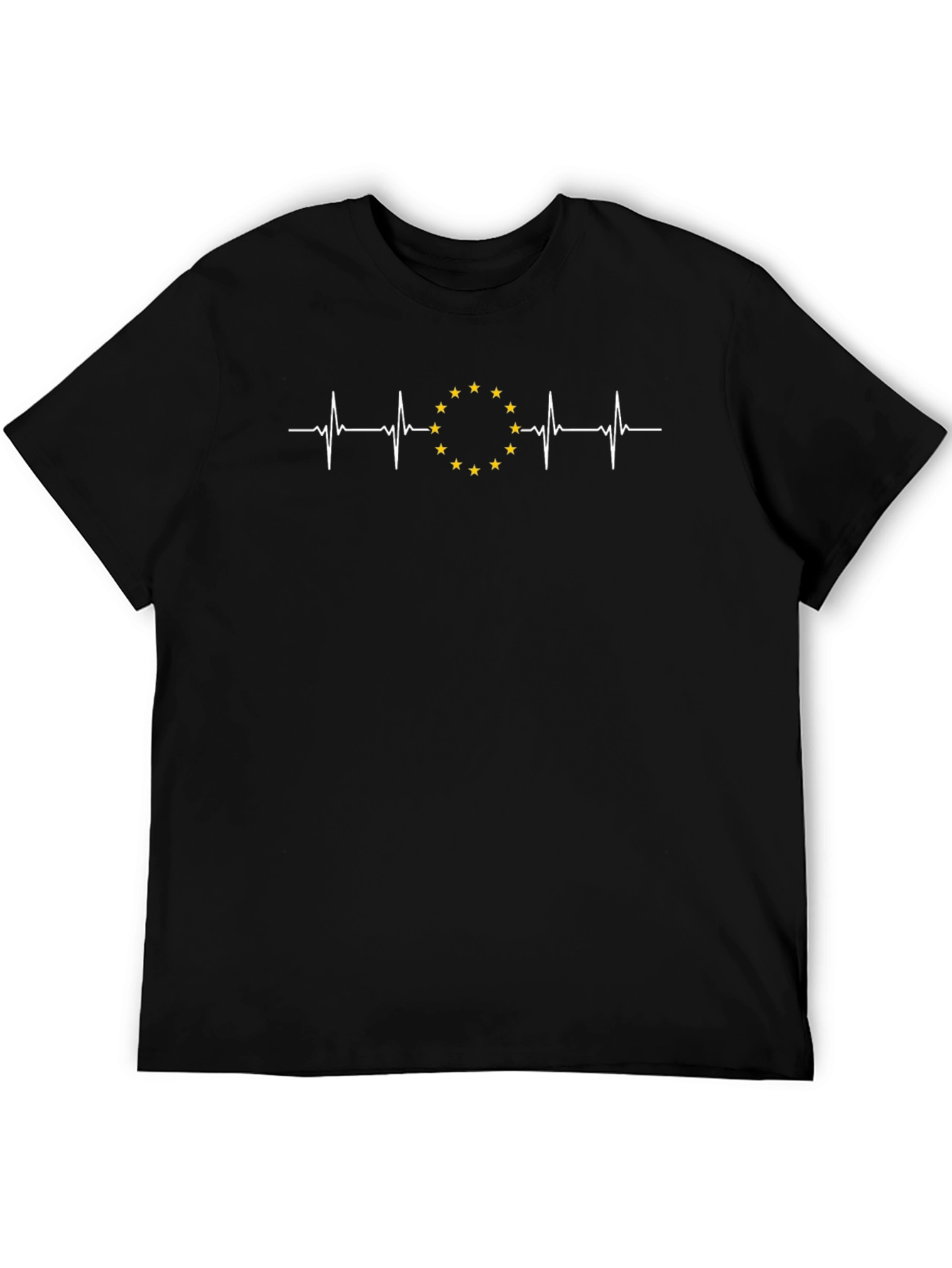 EU Heartbeat T-Shirt - Black