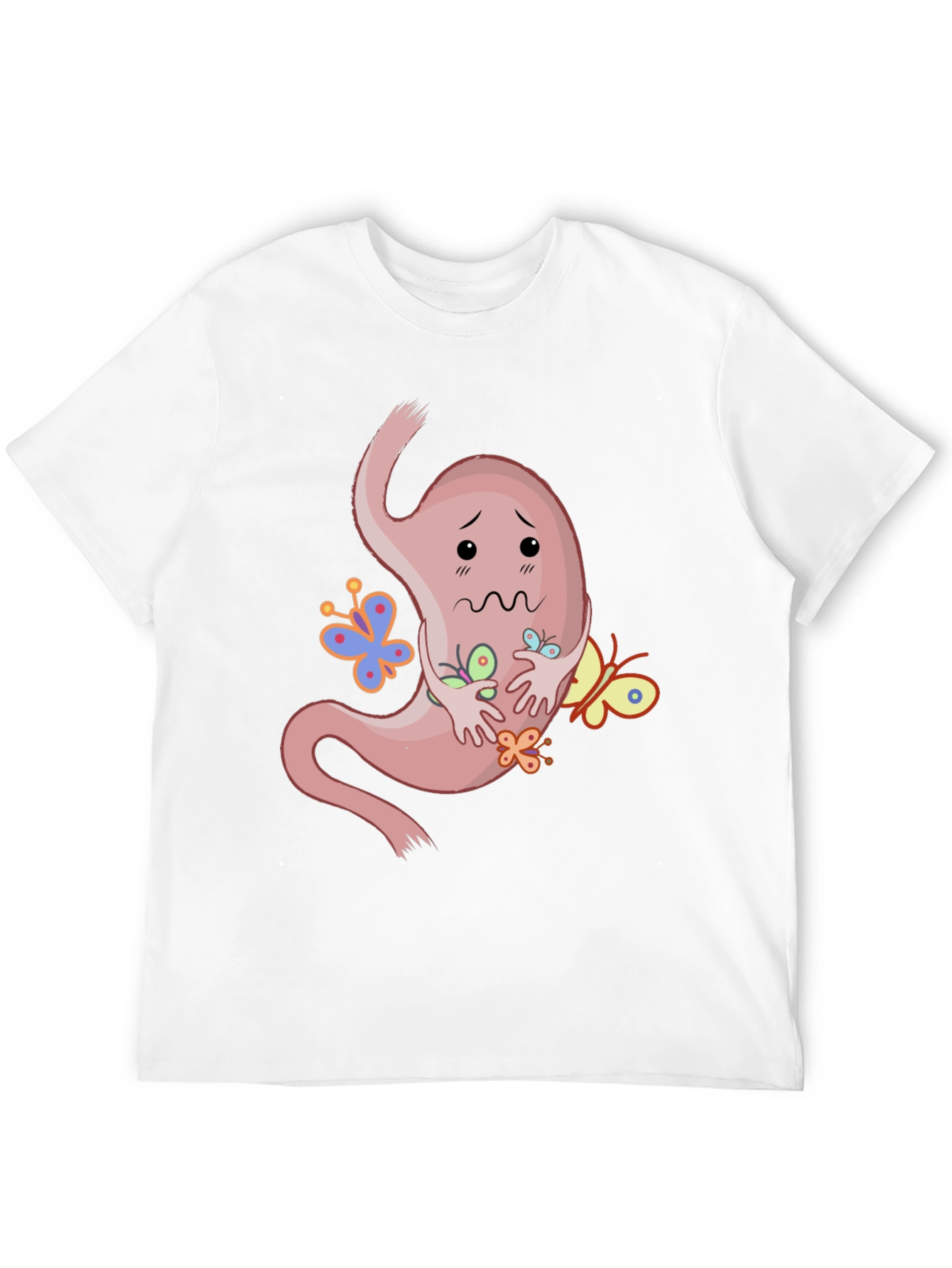 Stomach Butterflies T-Shirt - Black Graphic Tee