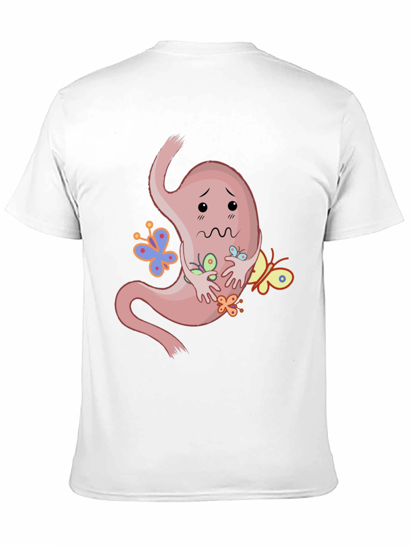 Stomach Butterflies T-Shirt - Black Graphic Tee