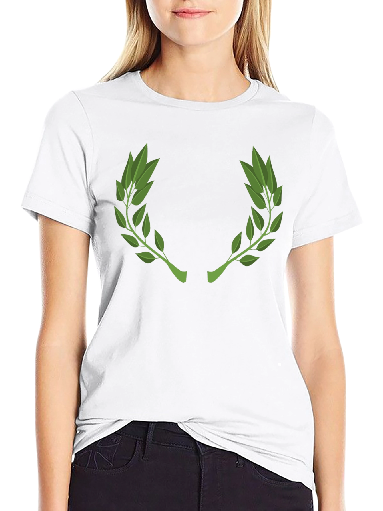 Classic Laurel Wreath Black Graphic Tee