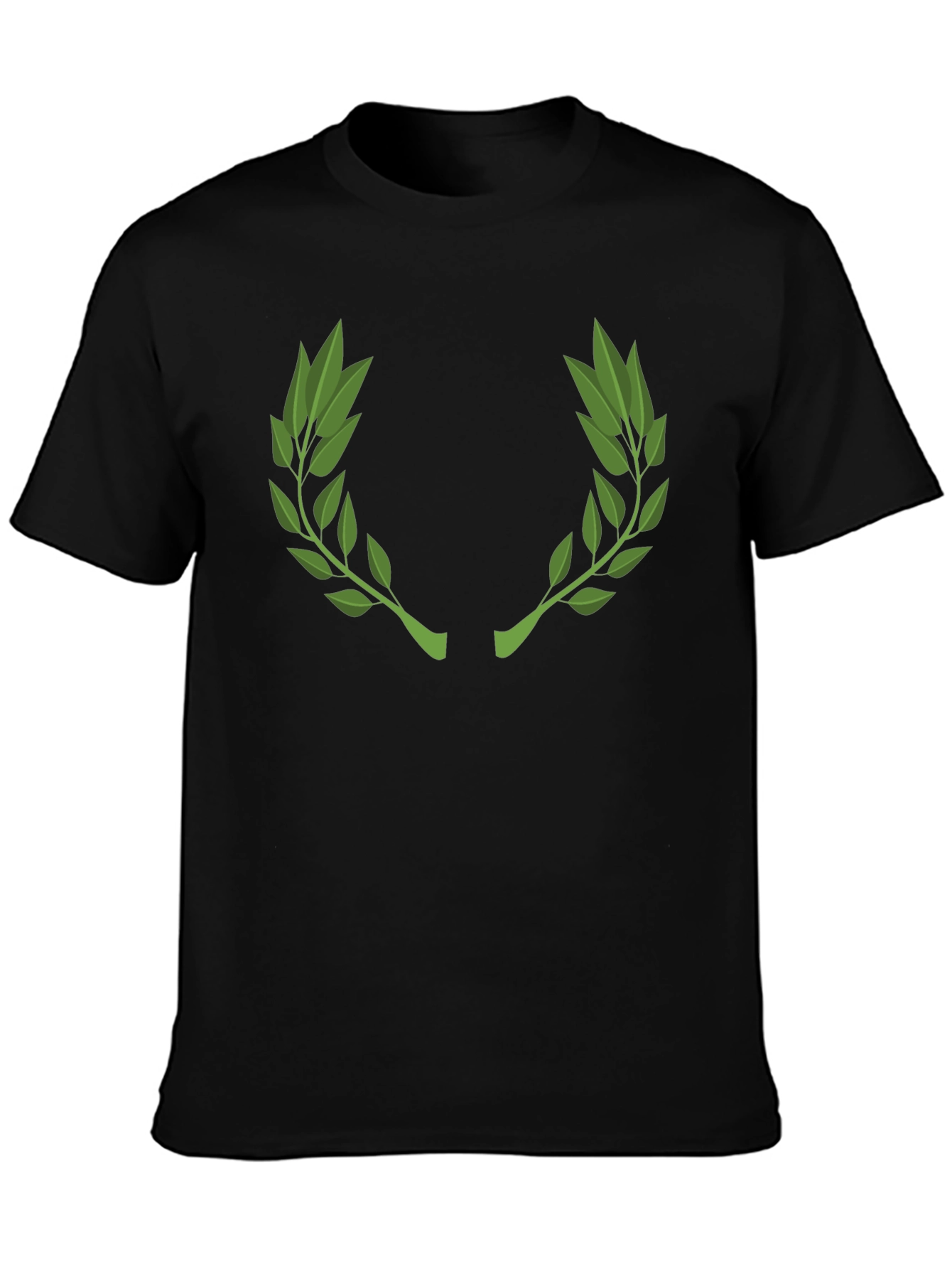 Classic Laurel Wreath Black Graphic Tee