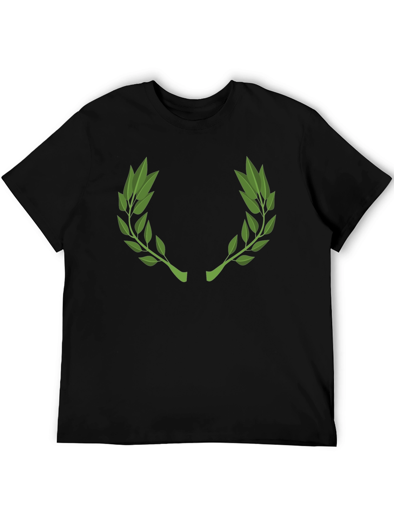 Classic Laurel Wreath Black Graphic Tee