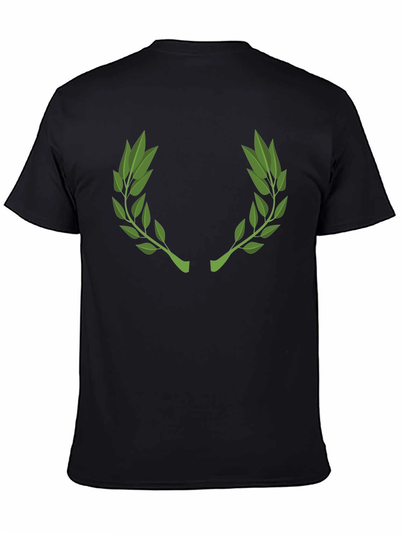 Classic Laurel Wreath Black Graphic Tee