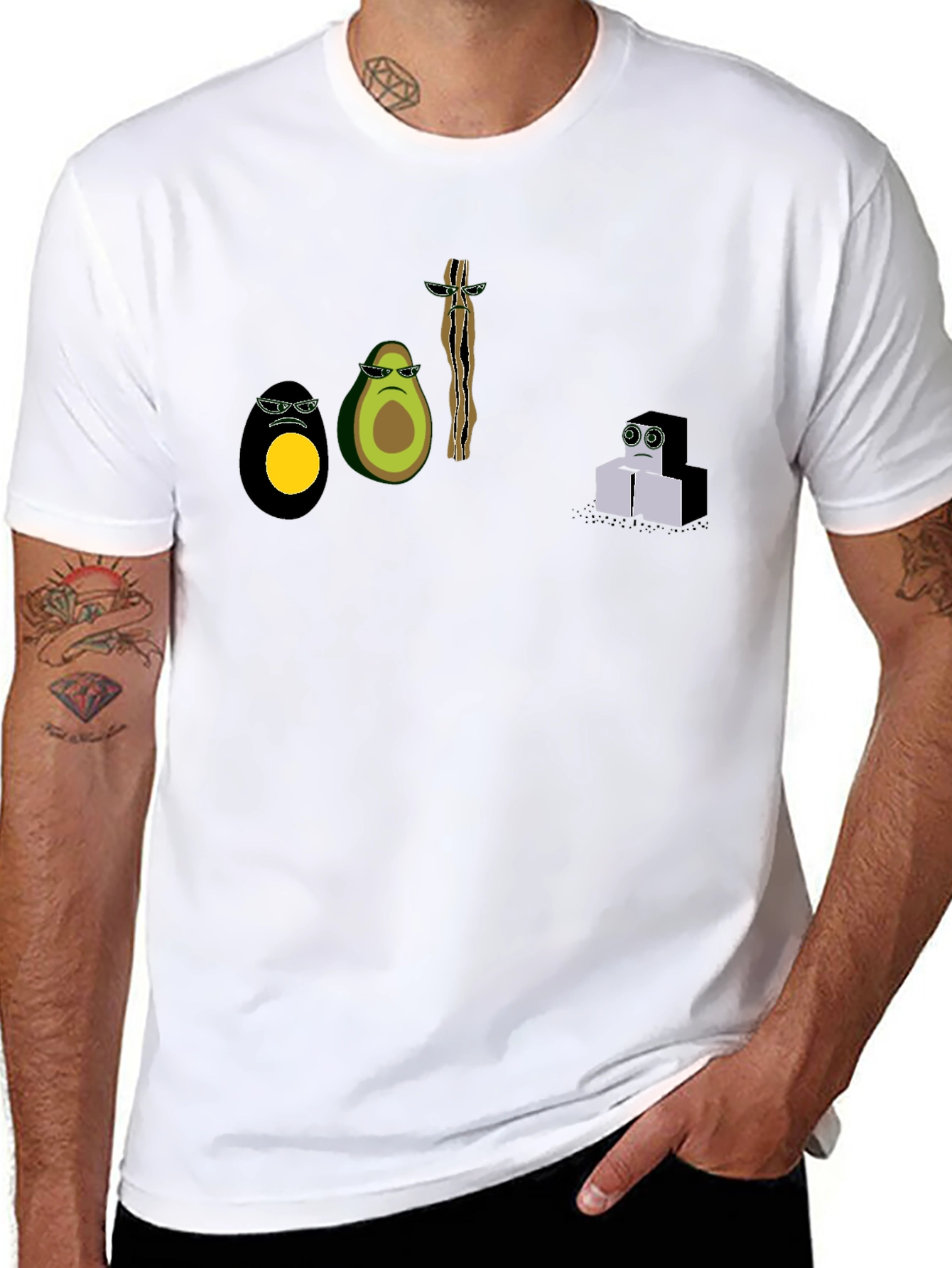 Cool Graphic Print Black T-Shirt