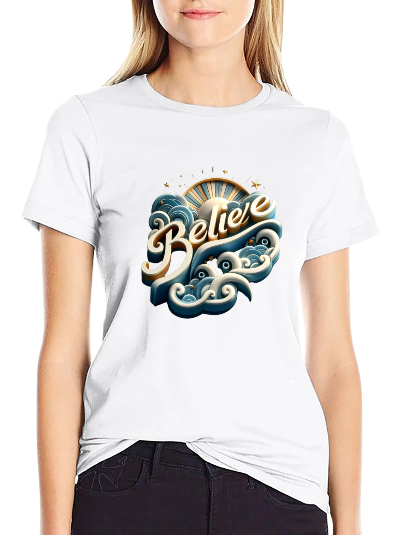 Believe Graphic Tee - Stylish Comfort