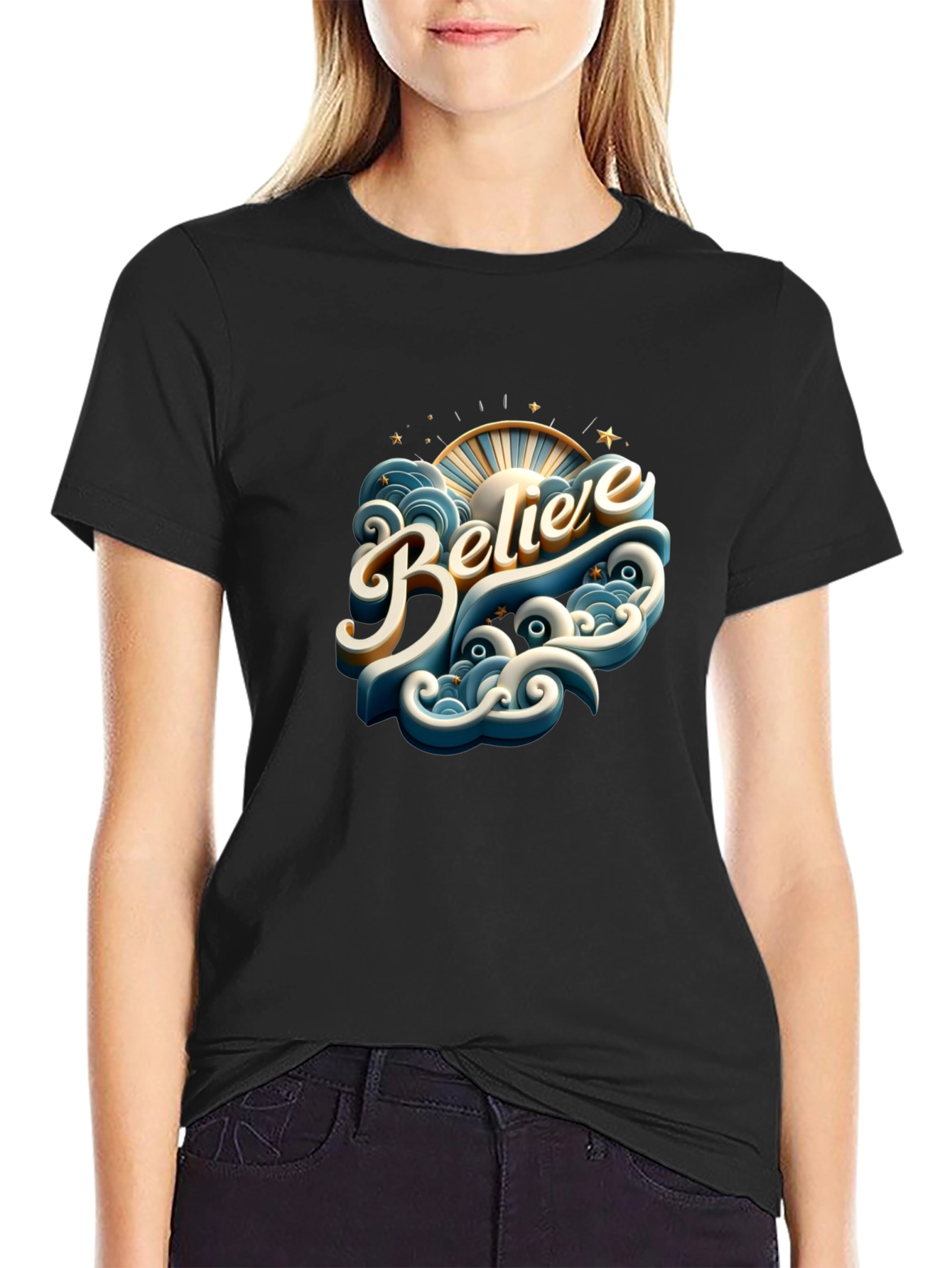 Believe Graphic Tee - Stylish Comfort