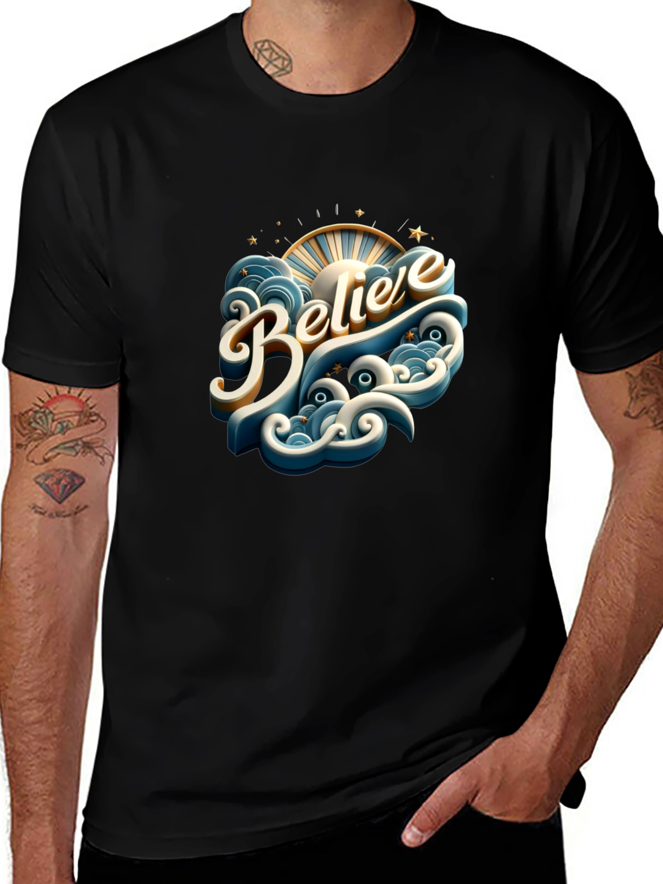 Believe Graphic Tee - Stylish Comfort