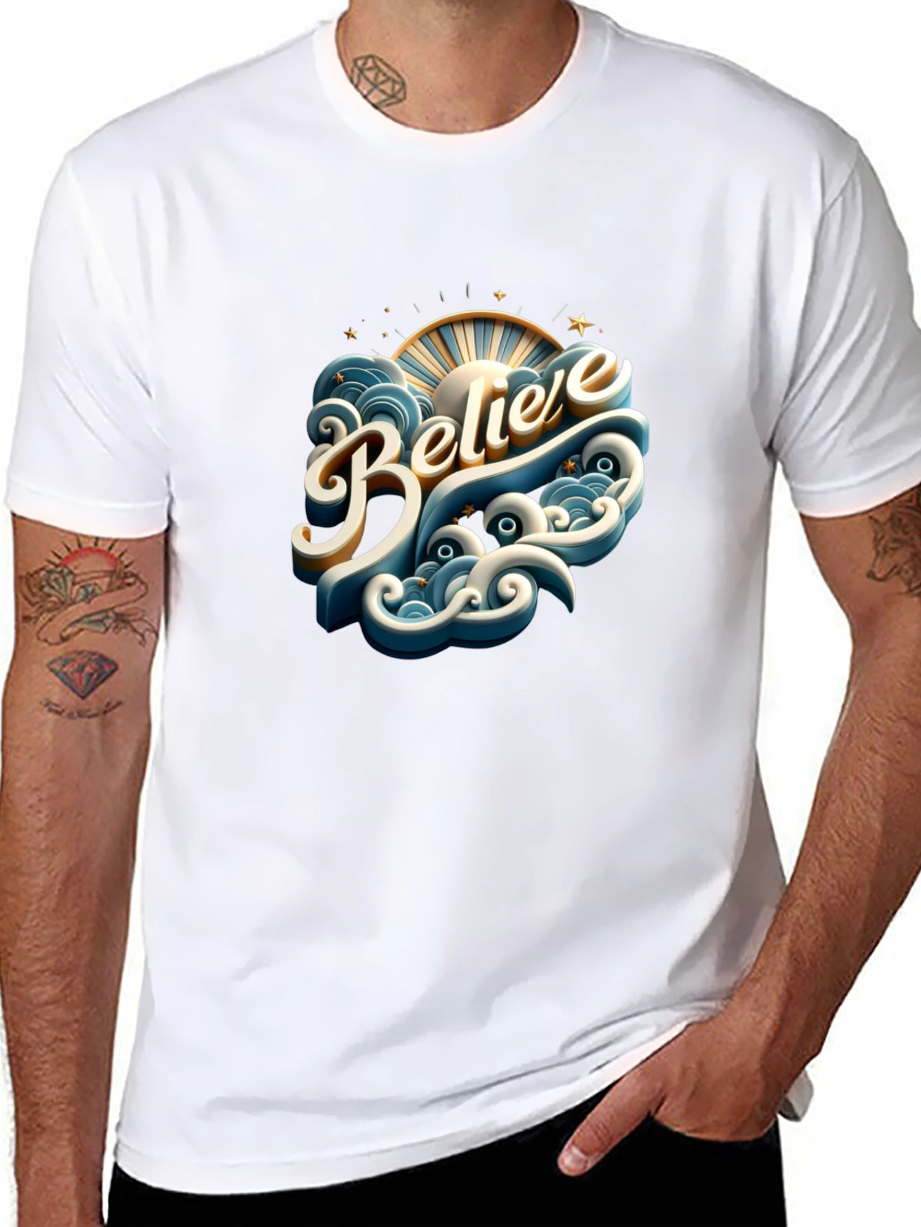 Believe Graphic Tee - Stylish Comfort