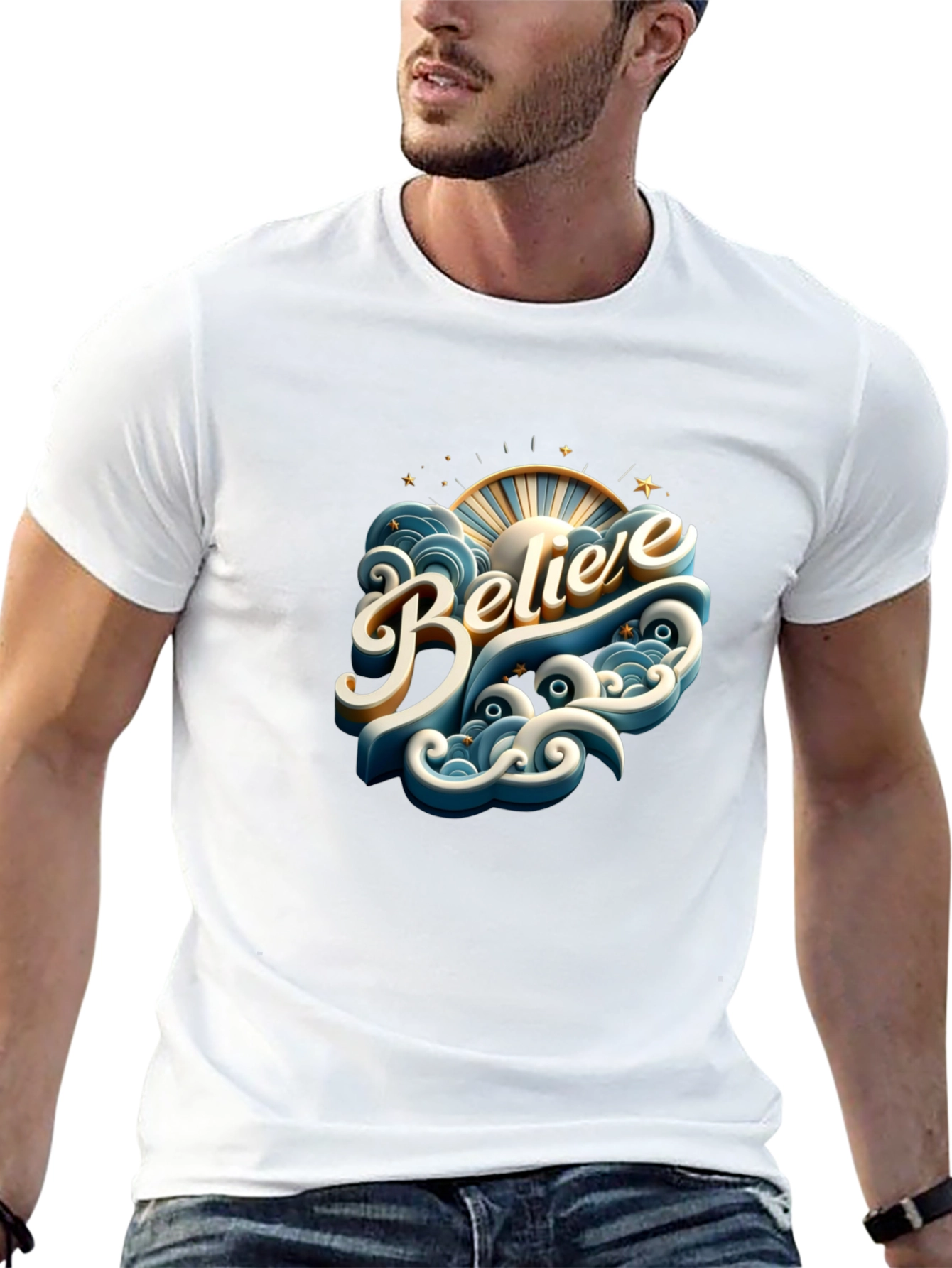 Believe Graphic Tee - Stylish Comfort