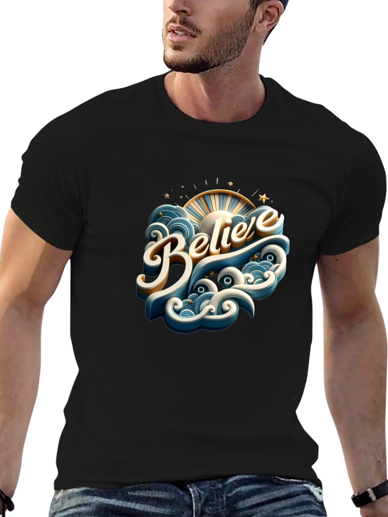 Believe Graphic Tee - Stylish Comfort