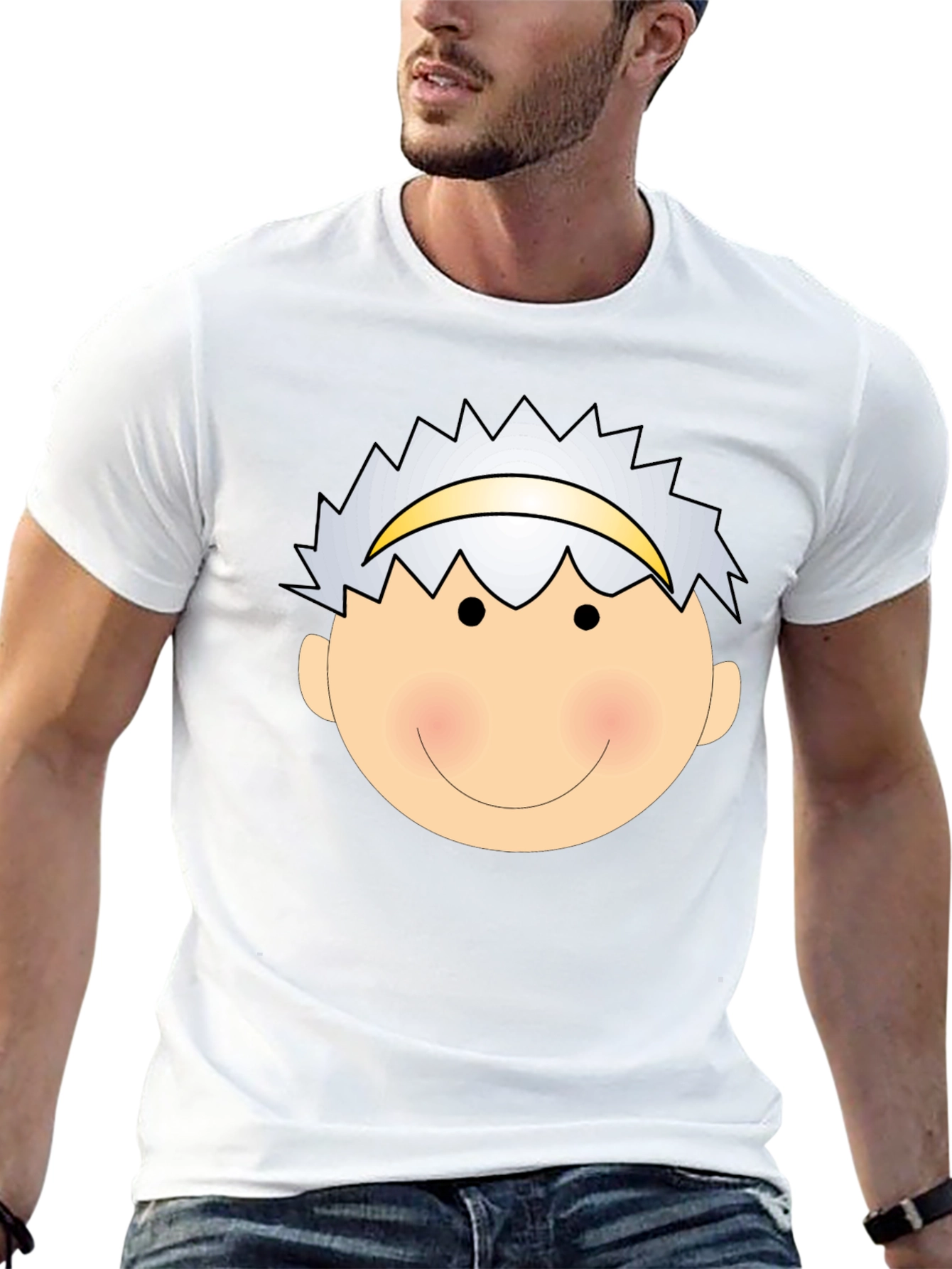 Angel Face Graphic Tee - Black Cotton T-Shirt