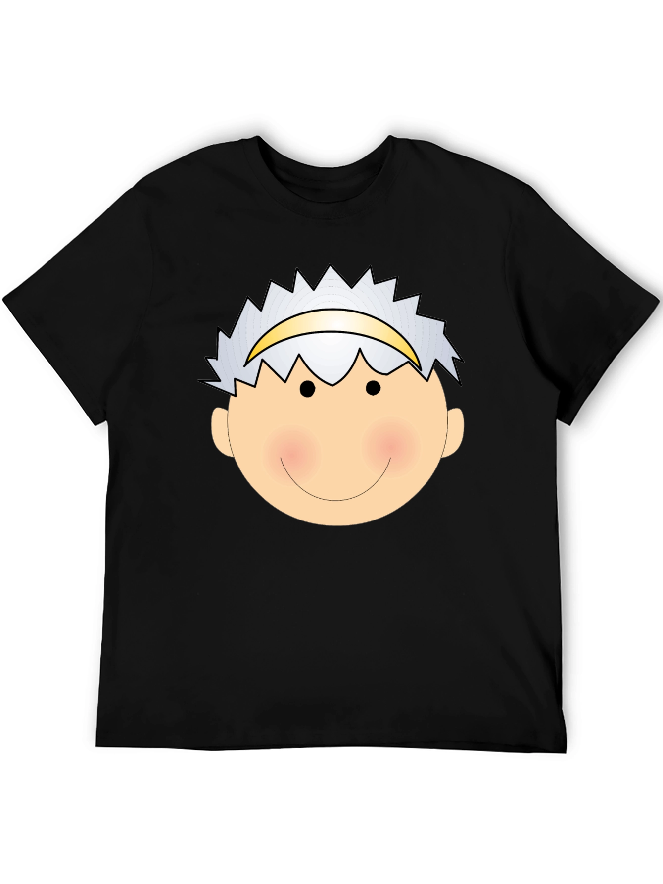 Angel Face Graphic Tee - Black Cotton T-Shirt