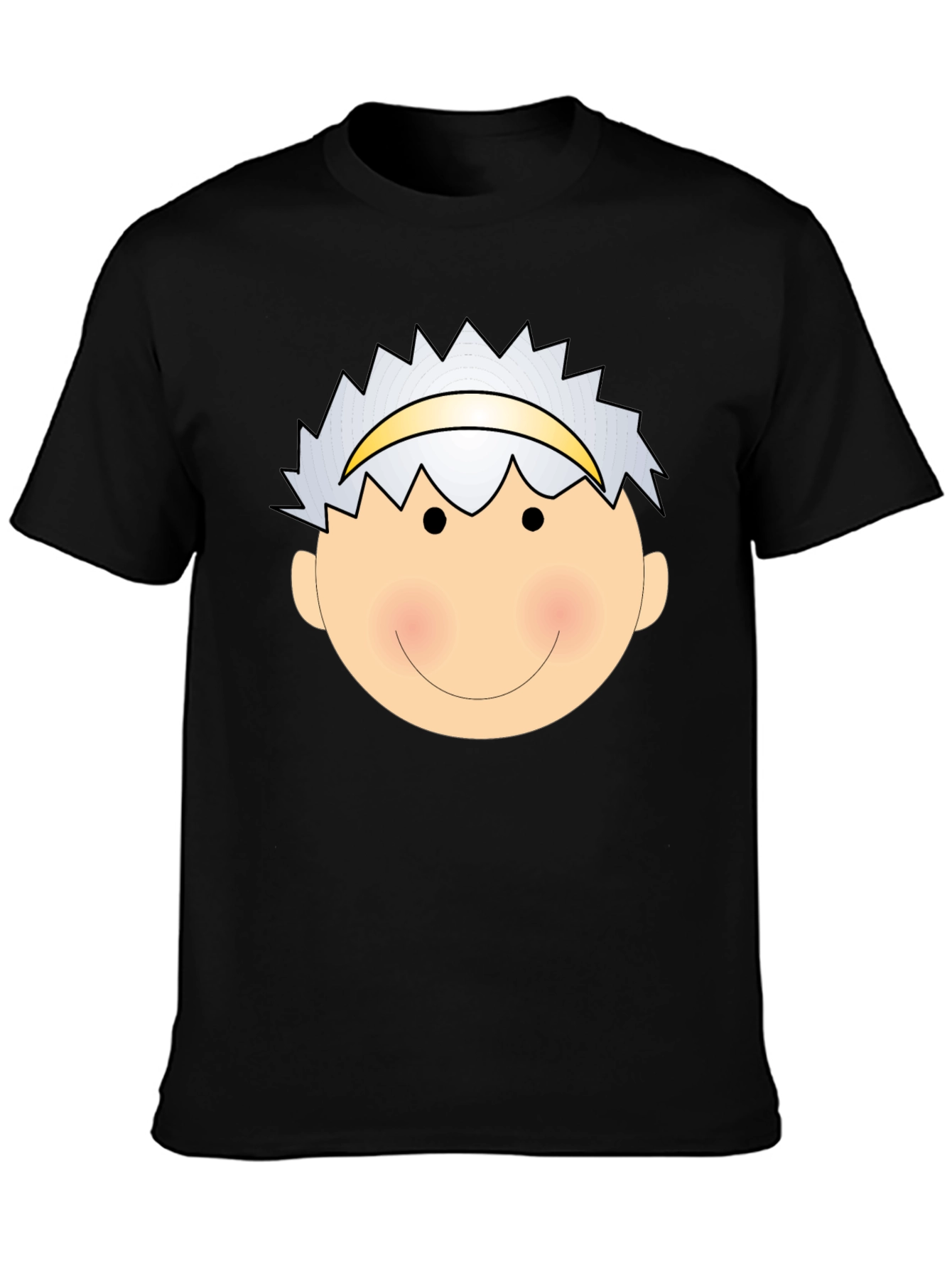 Angel Face Graphic Tee - Black Cotton T-Shirt